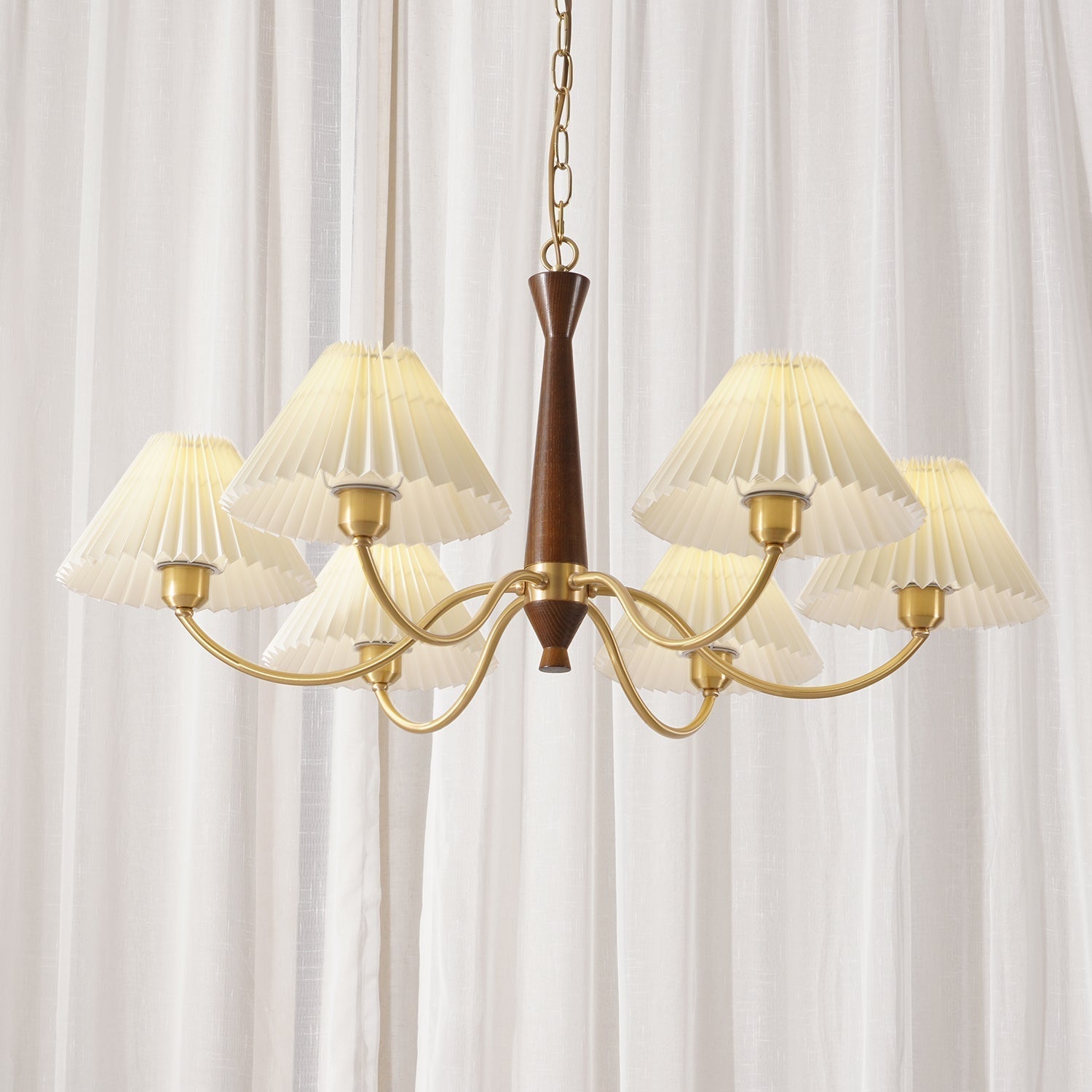 Muto Pleated Chandelier Fabric