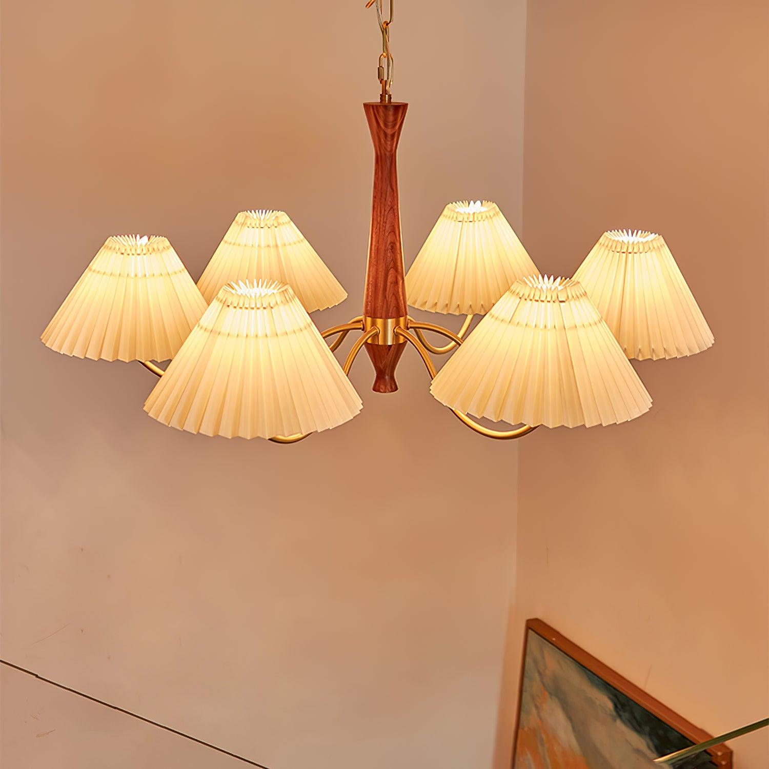 Muto Pleated Chandelier Fabric