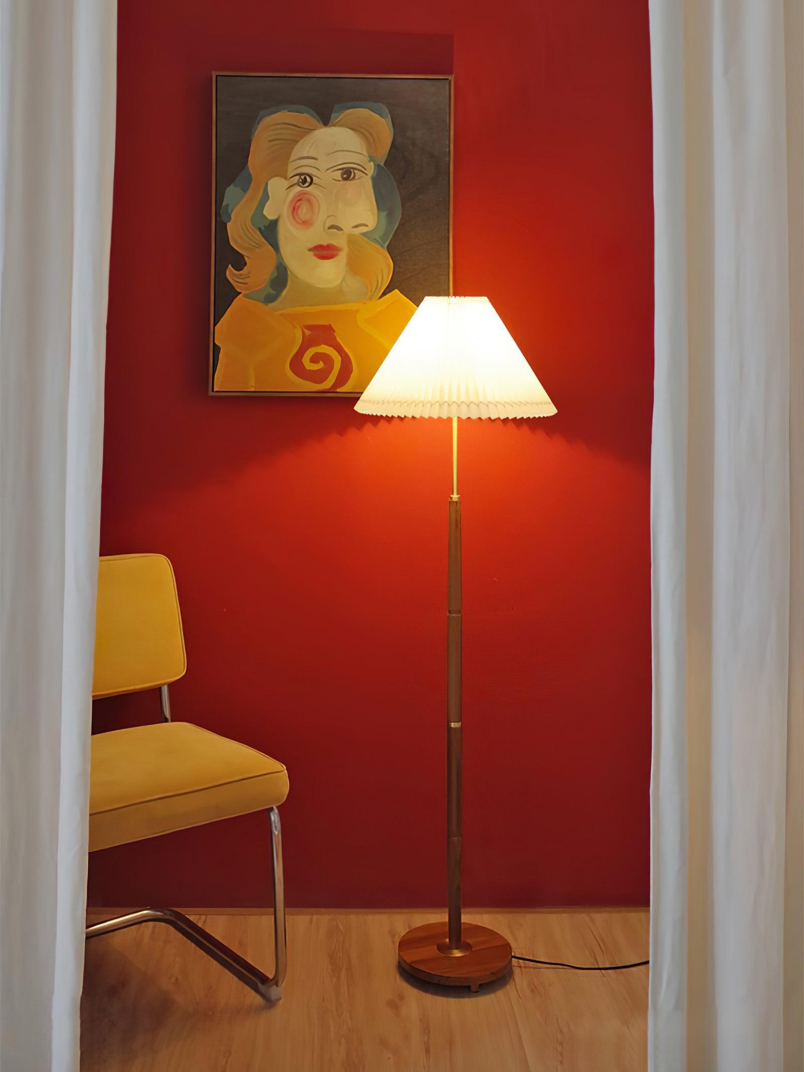 Cary Minimalist Wood Floor Lamp - Letslighting