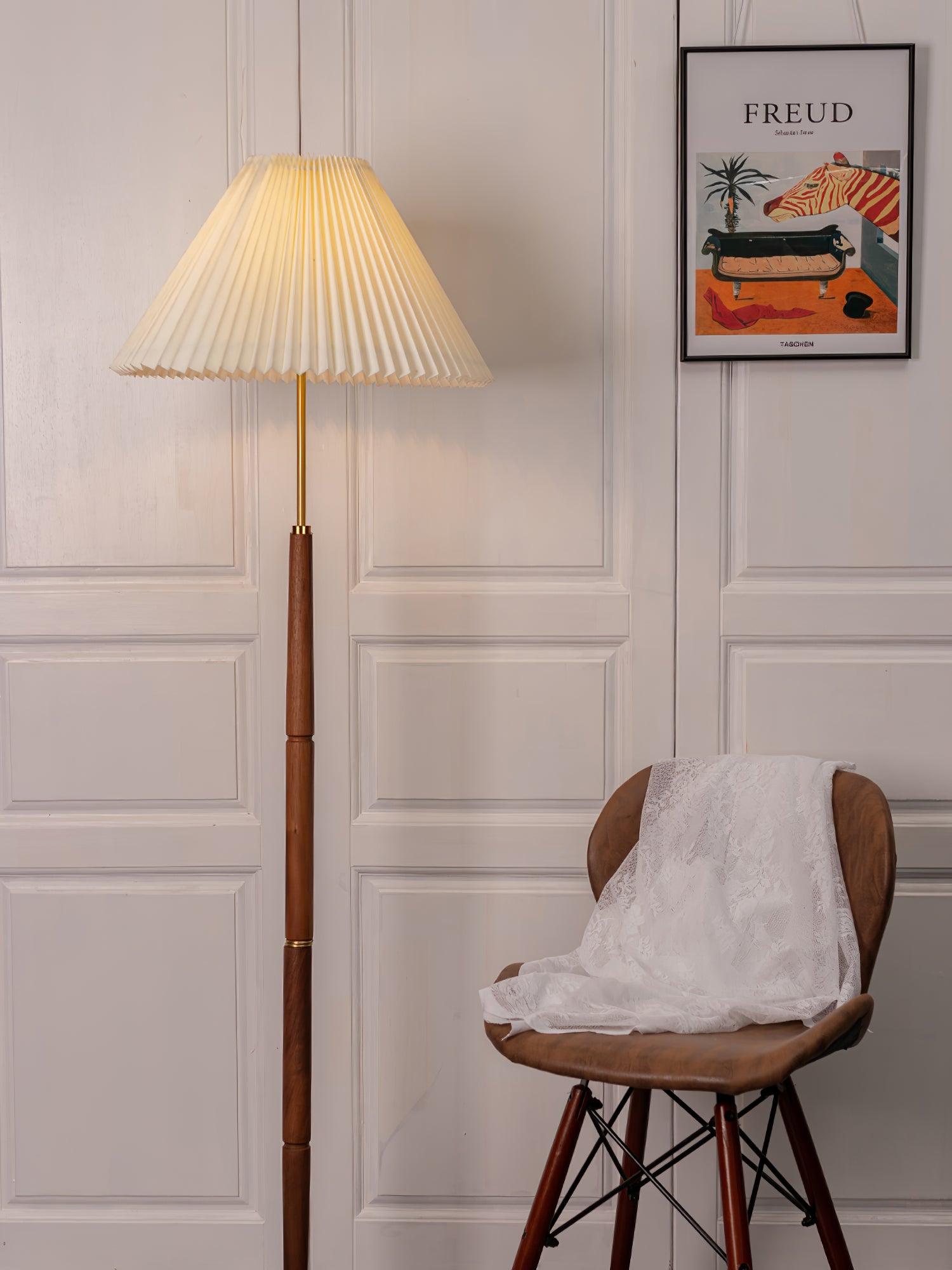 Cary Minimalist Wood Floor Lamp - Letslighting