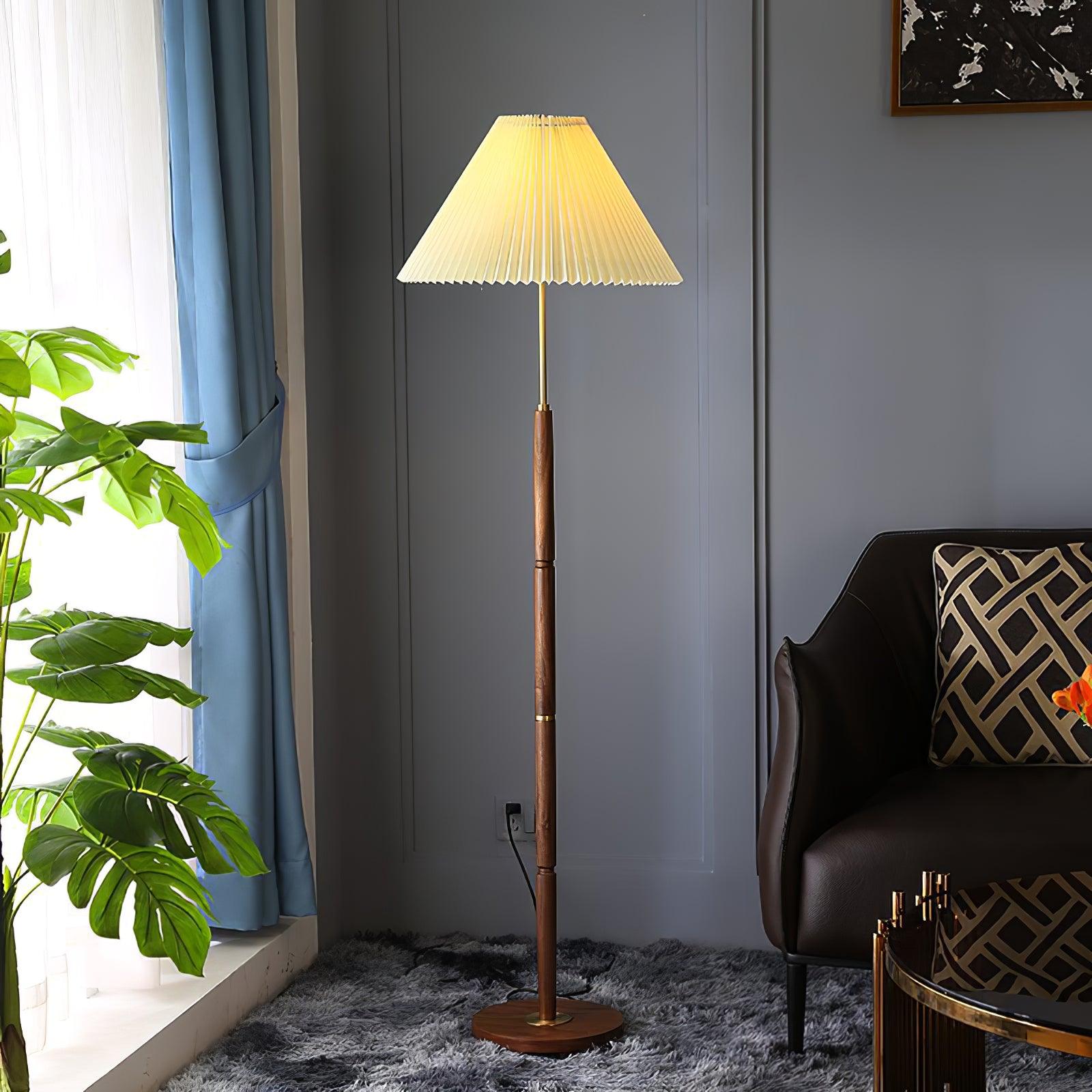 Cary Minimalist Wood Floor Lamp - Letslighting