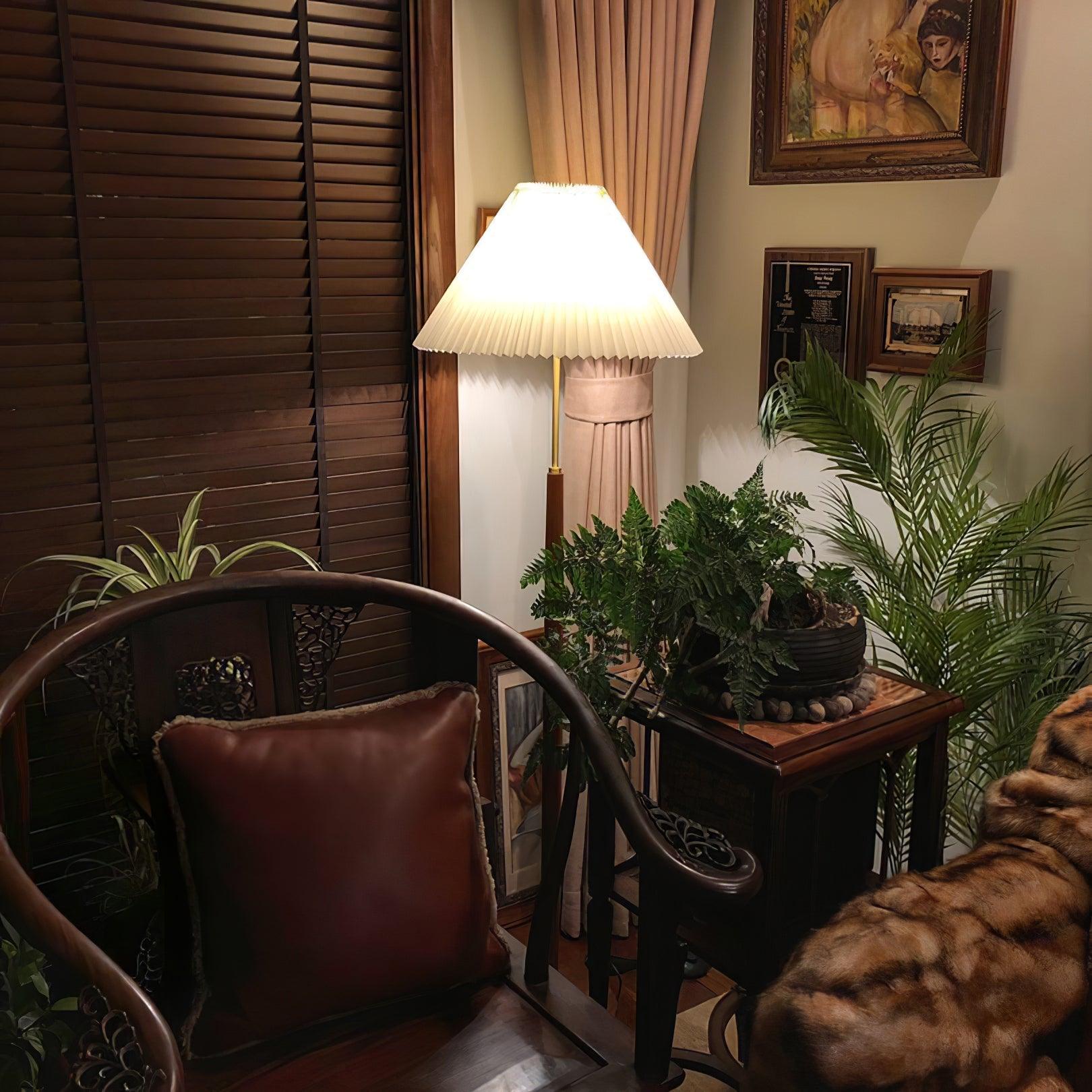 Cary Minimalist Wood Floor Lamp - Letslighting