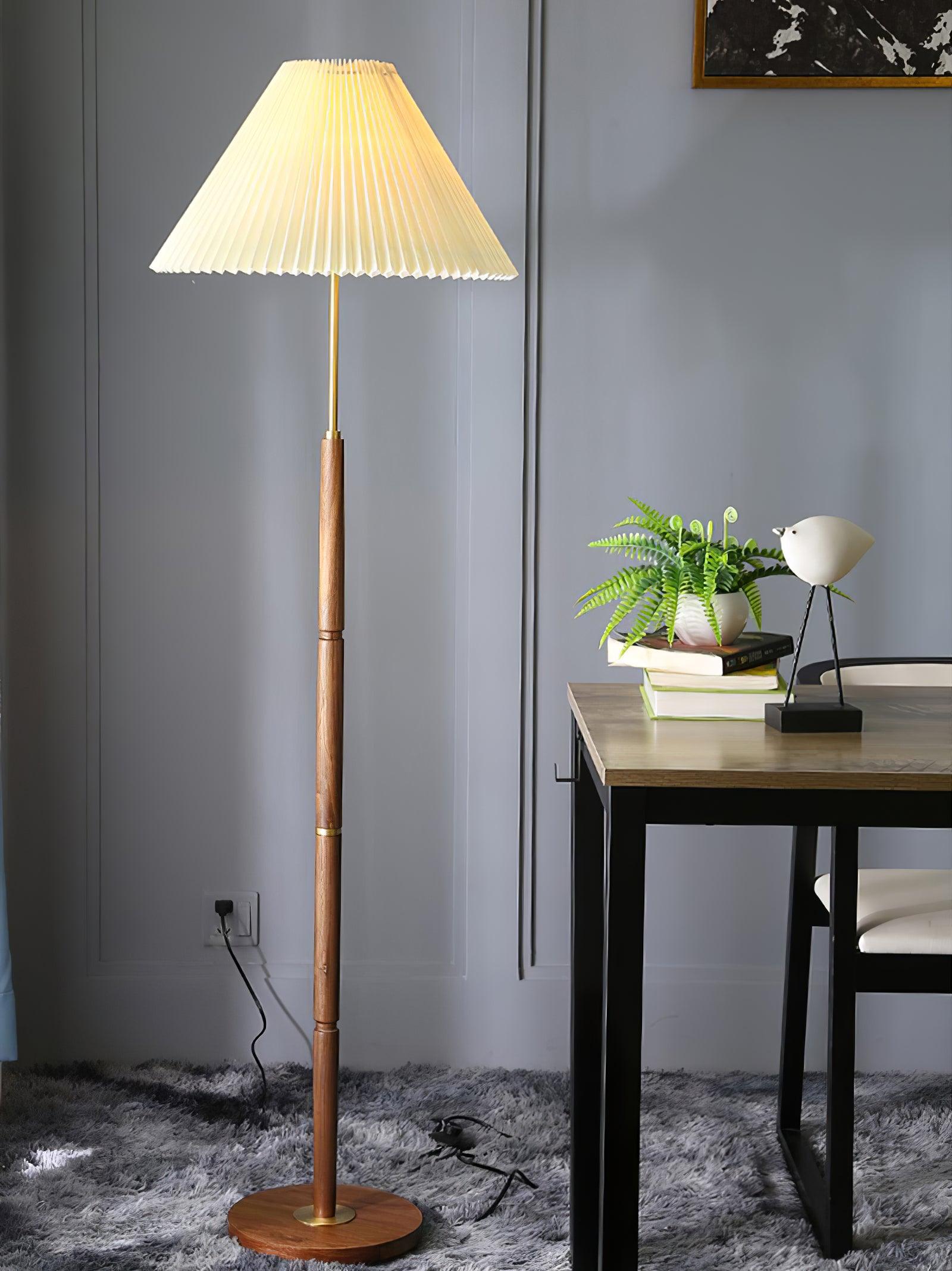 Cary Minimalist Wood Floor Lamp - Letslighting