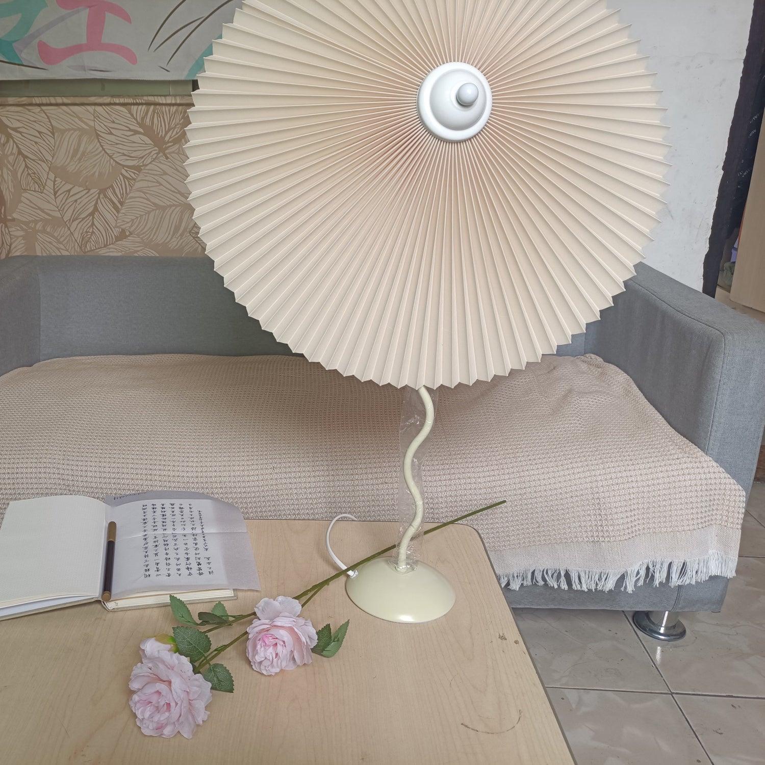 Floran Fabric Artistic Table Lamp - Letslighting