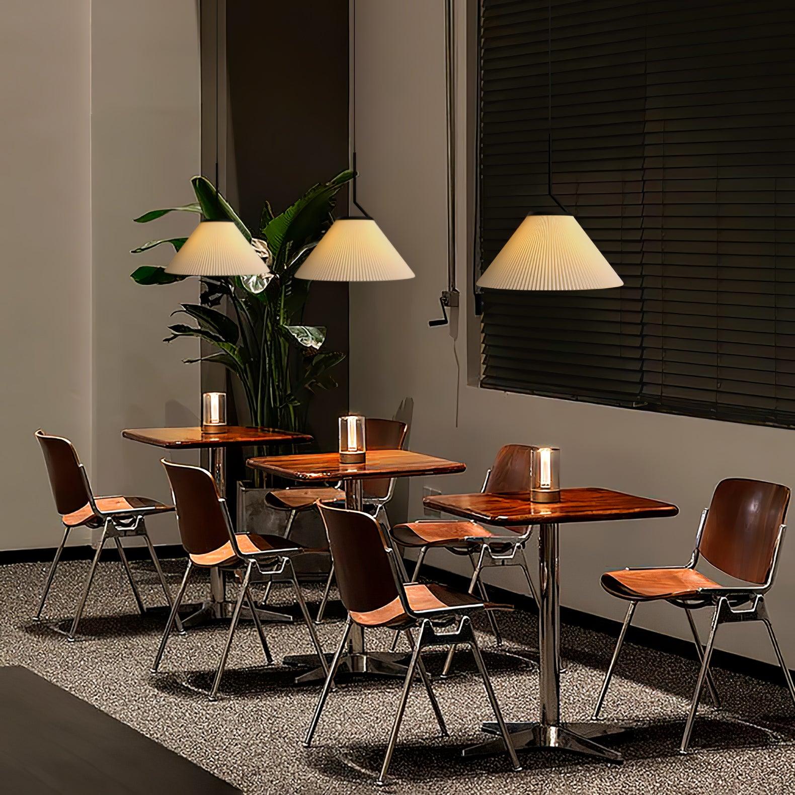 Zoravine Pleated Fabric Pendant Light - Letslighting