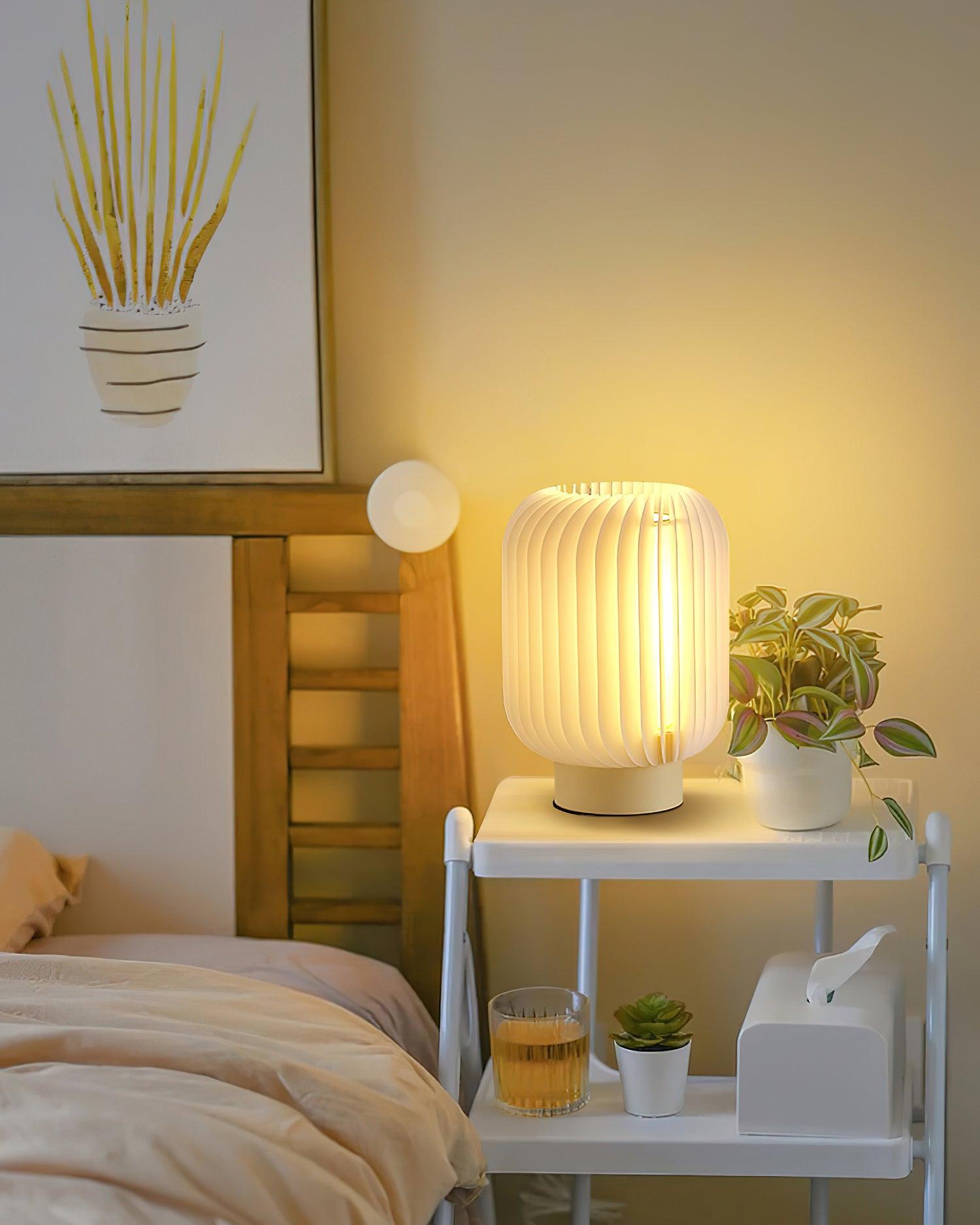 Strata Organic Pleated Table Lamp - Letslighting