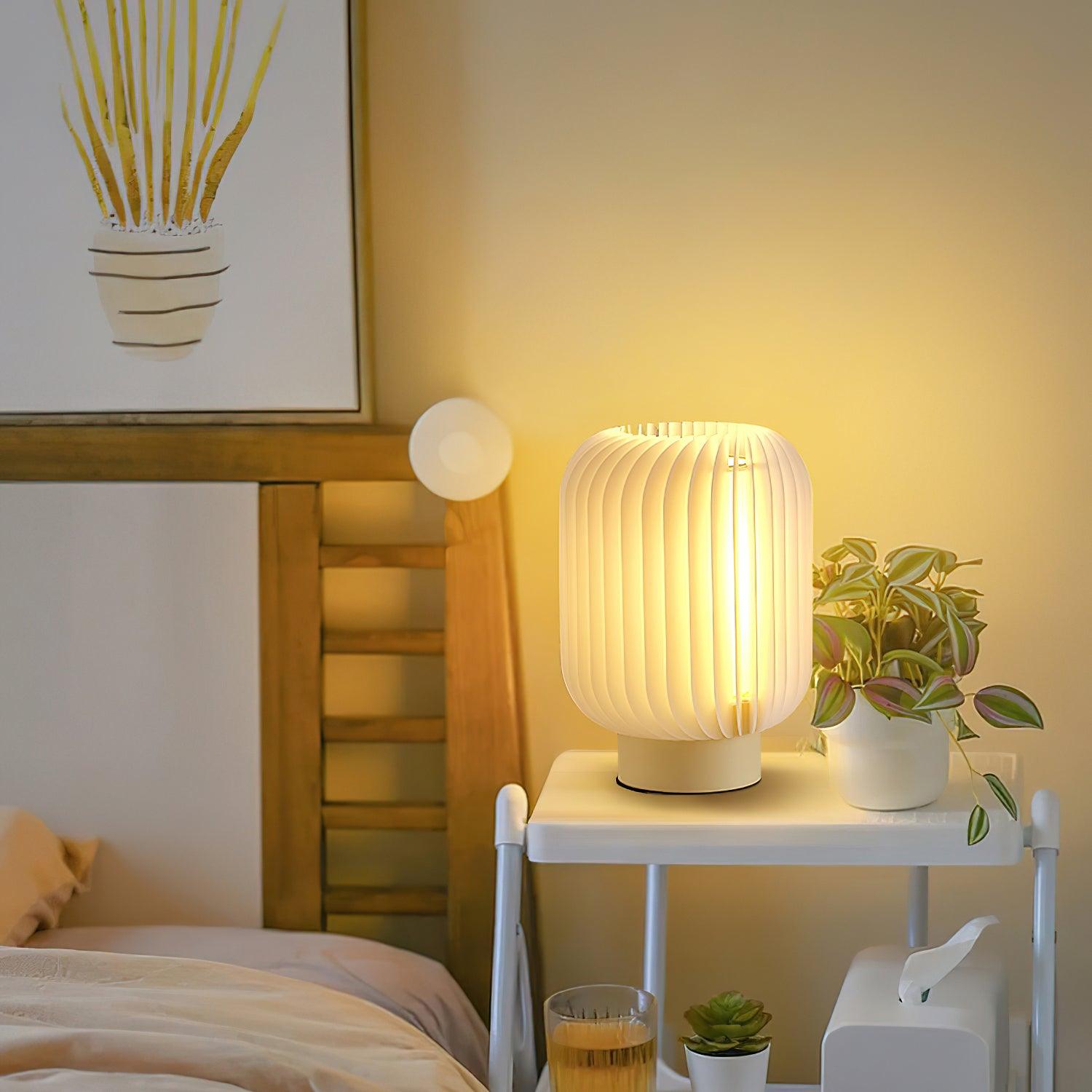 Strata Organic Pleated Table Lamp - Letslighting