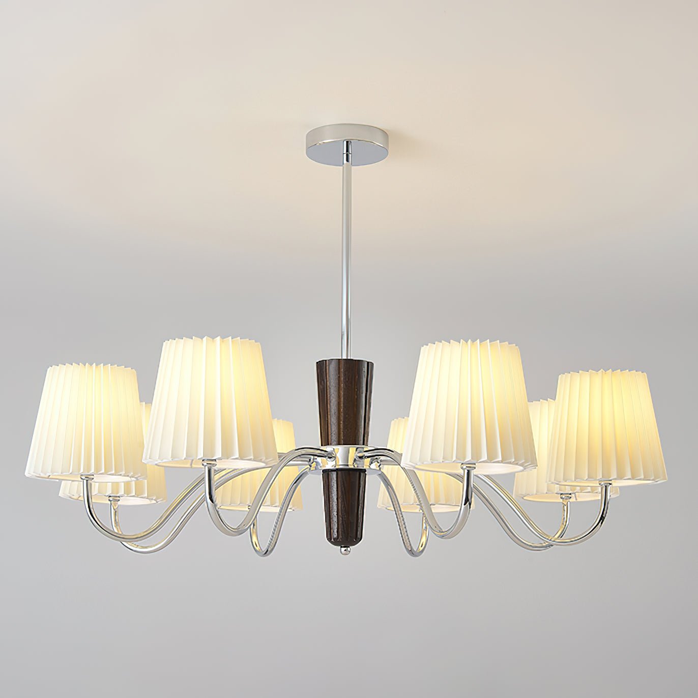 Aurora Chandelier Pleated Fabric Classic - Letslighting