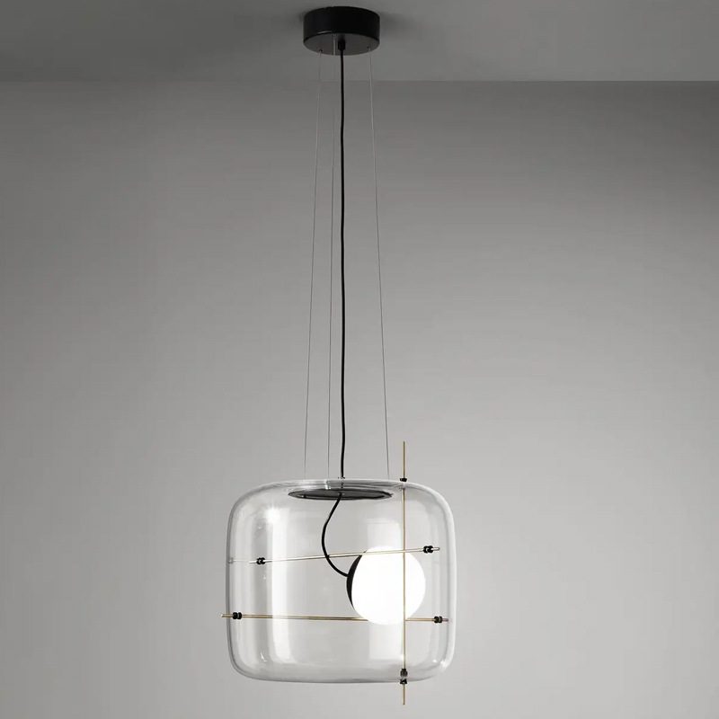 Lune Glass Contemporary Pendant Light - Letslighting