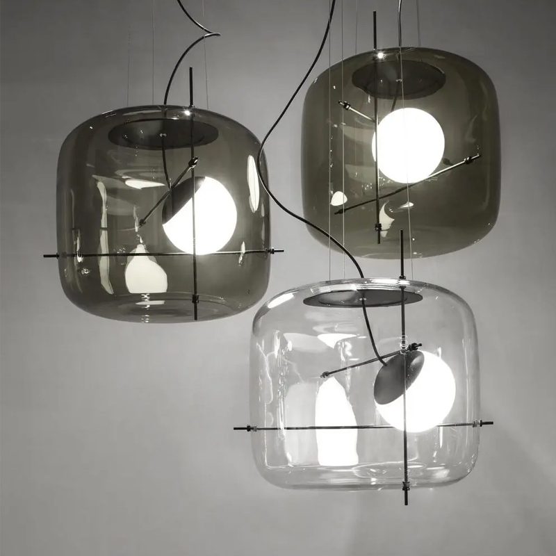 Lune Glass Contemporary Pendant Light - Letslighting