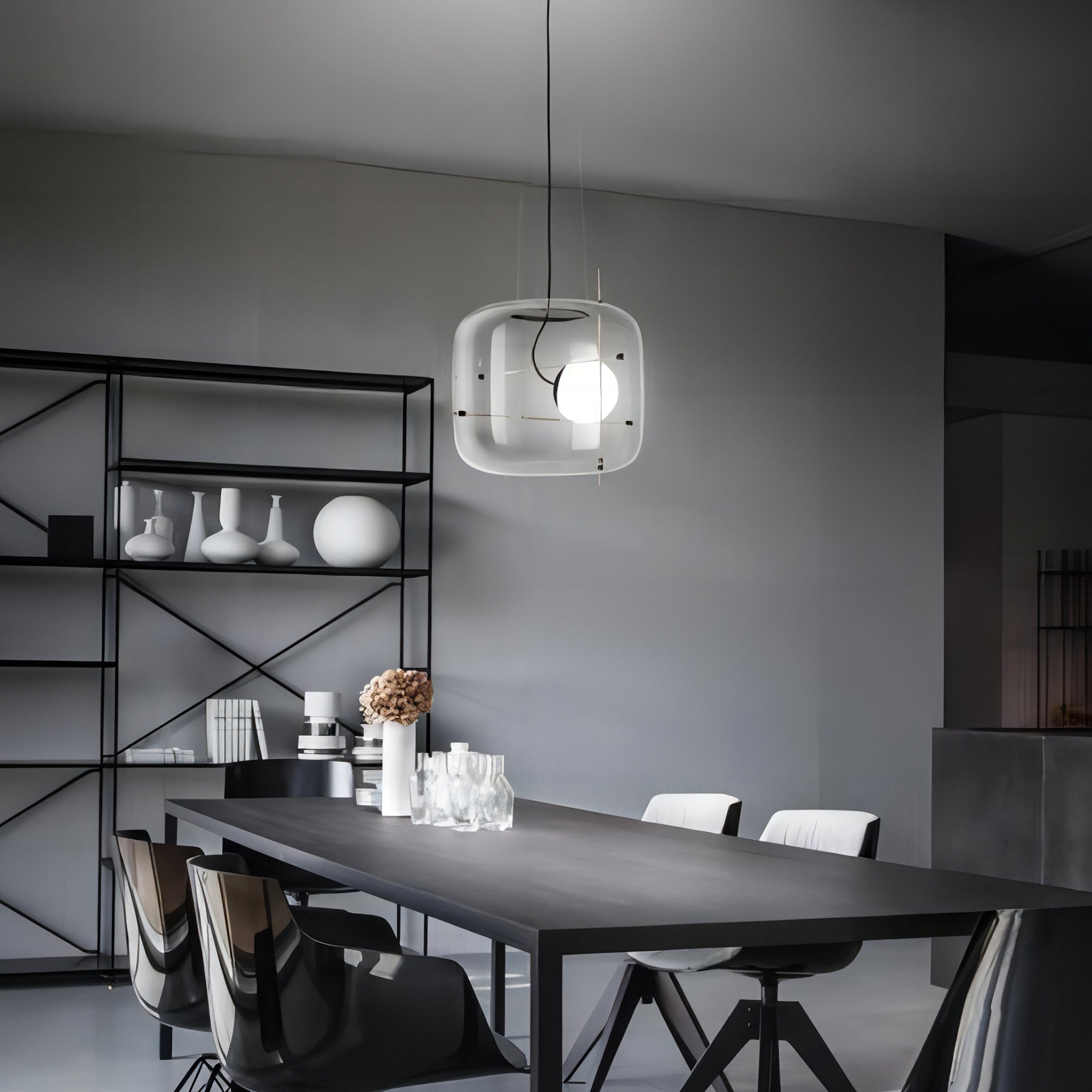 Lune Glass Contemporary Pendant Light - Letslighting