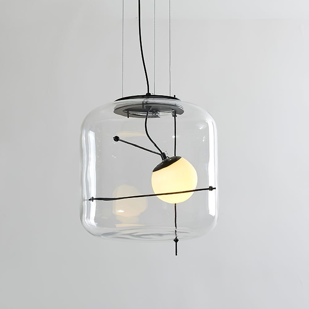 Lune Glass Contemporary Pendant Light - Letslighting