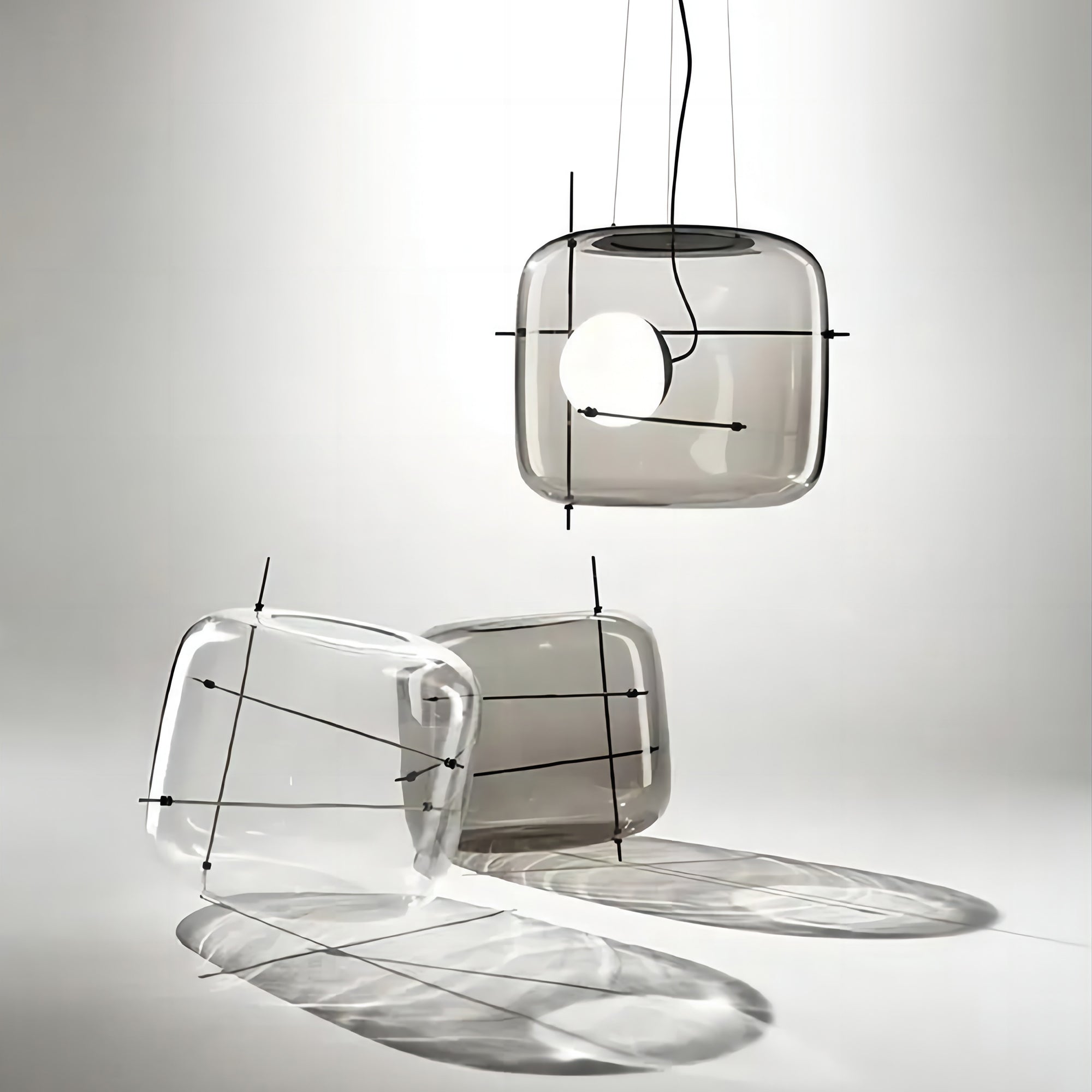Lune Glass Contemporary Pendant Light - Letslighting