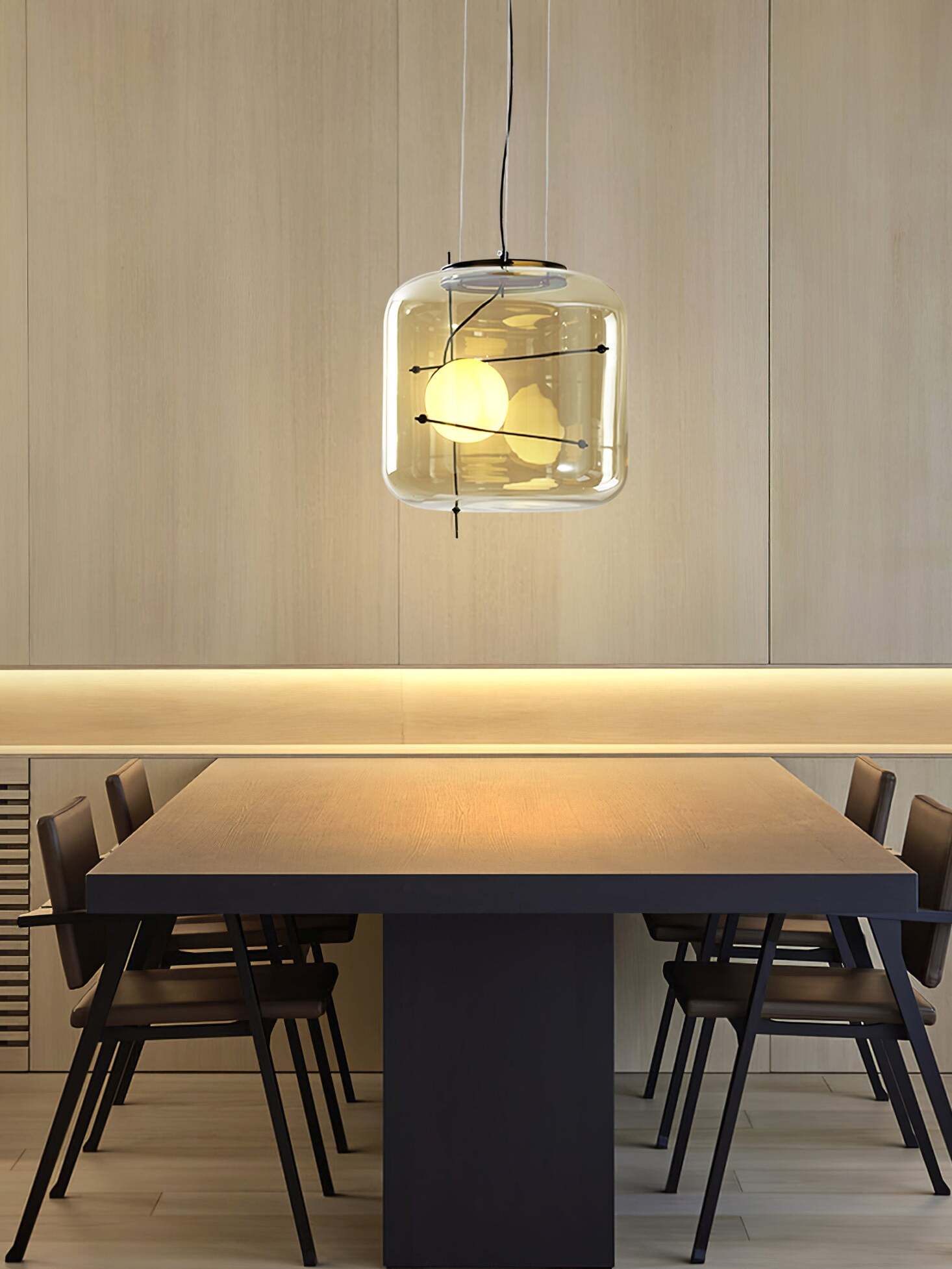 Lune Glass Contemporary Pendant Light - Letslighting