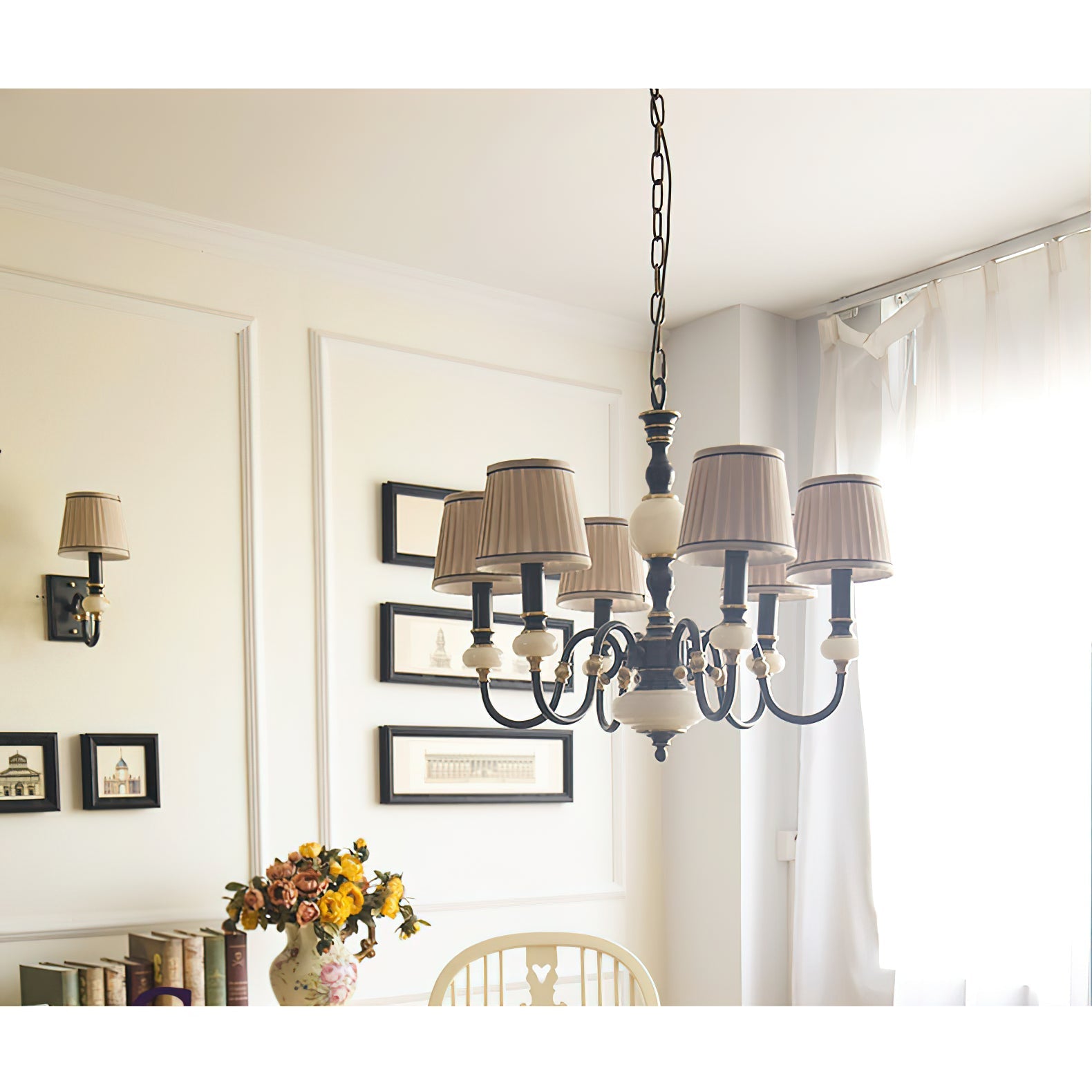 Ivenen Postmodern Luxury Brass Jade Chandelier - Letslighting