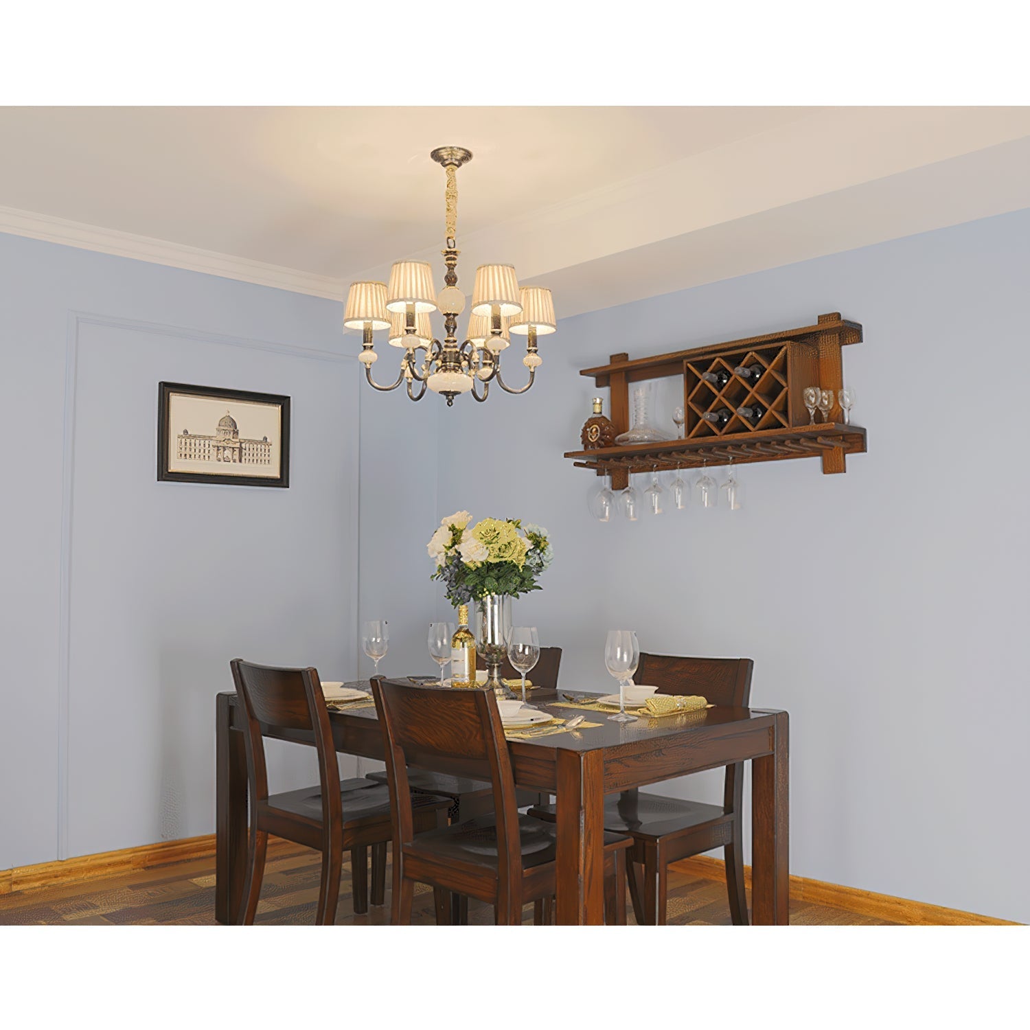 Ivenen Postmodern Luxury Brass Jade Chandelier - Letslighting