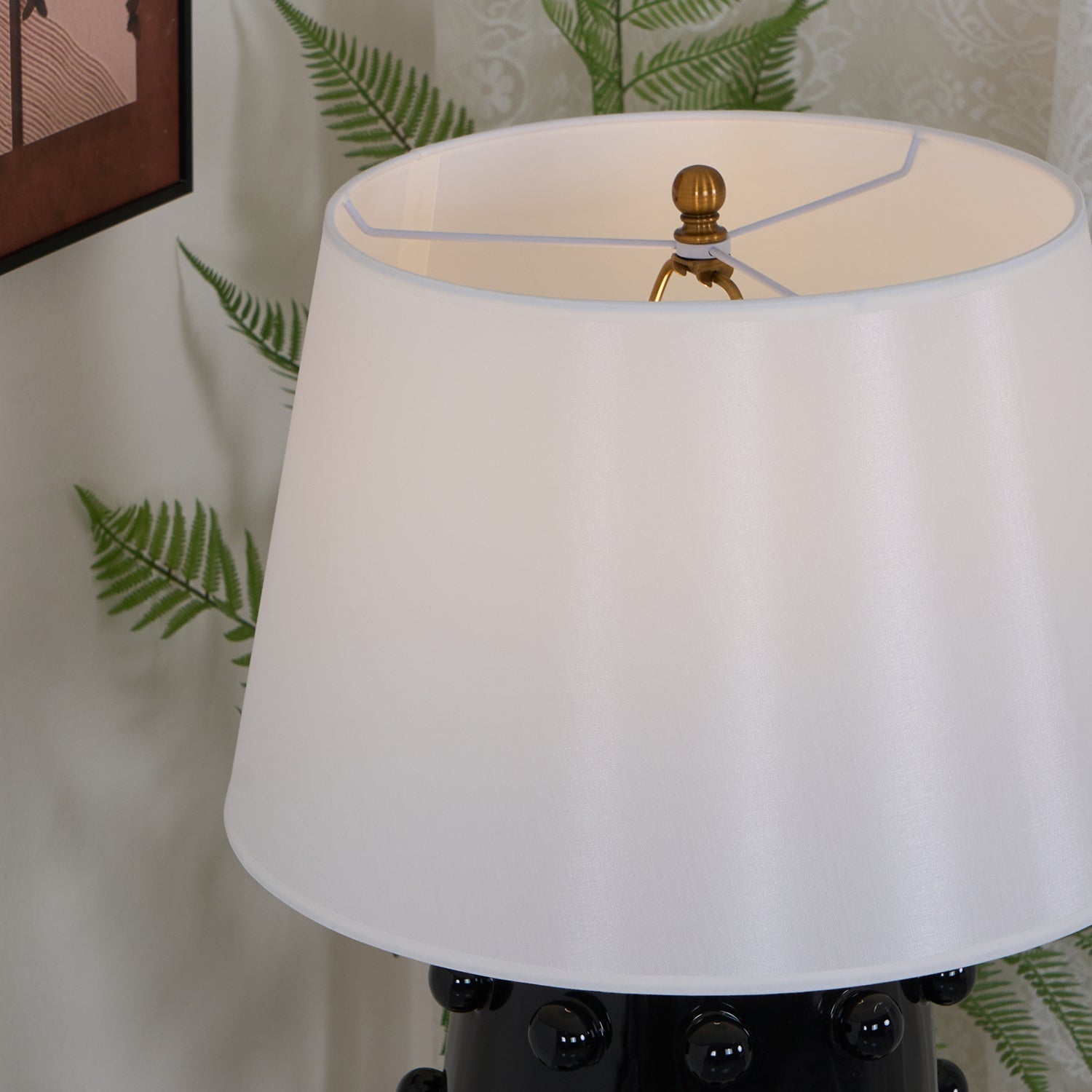 Nexan Ceramic Fabric Table Lamp - Letslighting