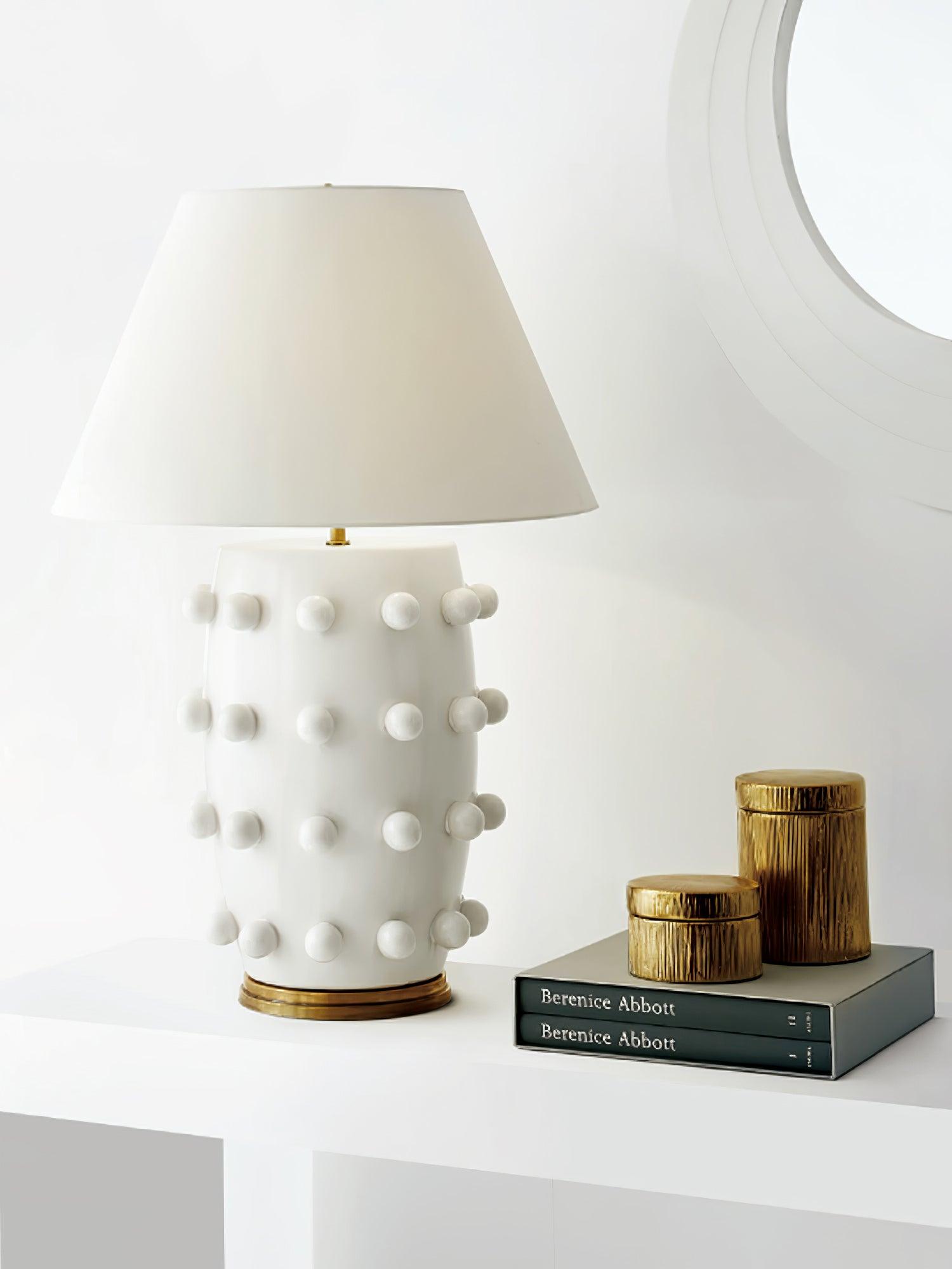 Nexan Ceramic Fabric Table Lamp - Letslighting