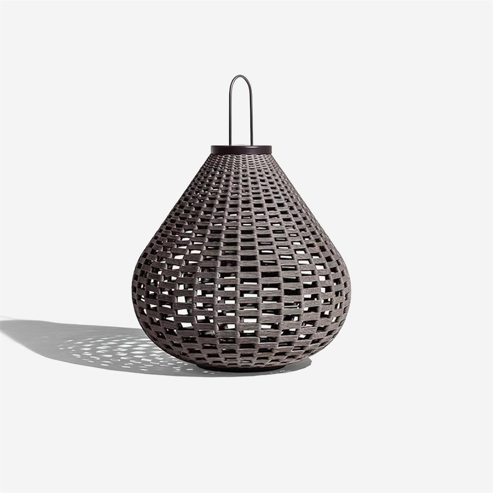 Poltrona Outdoor Lamp Lantern Rattan Teardrop Rustic - Letslighting
