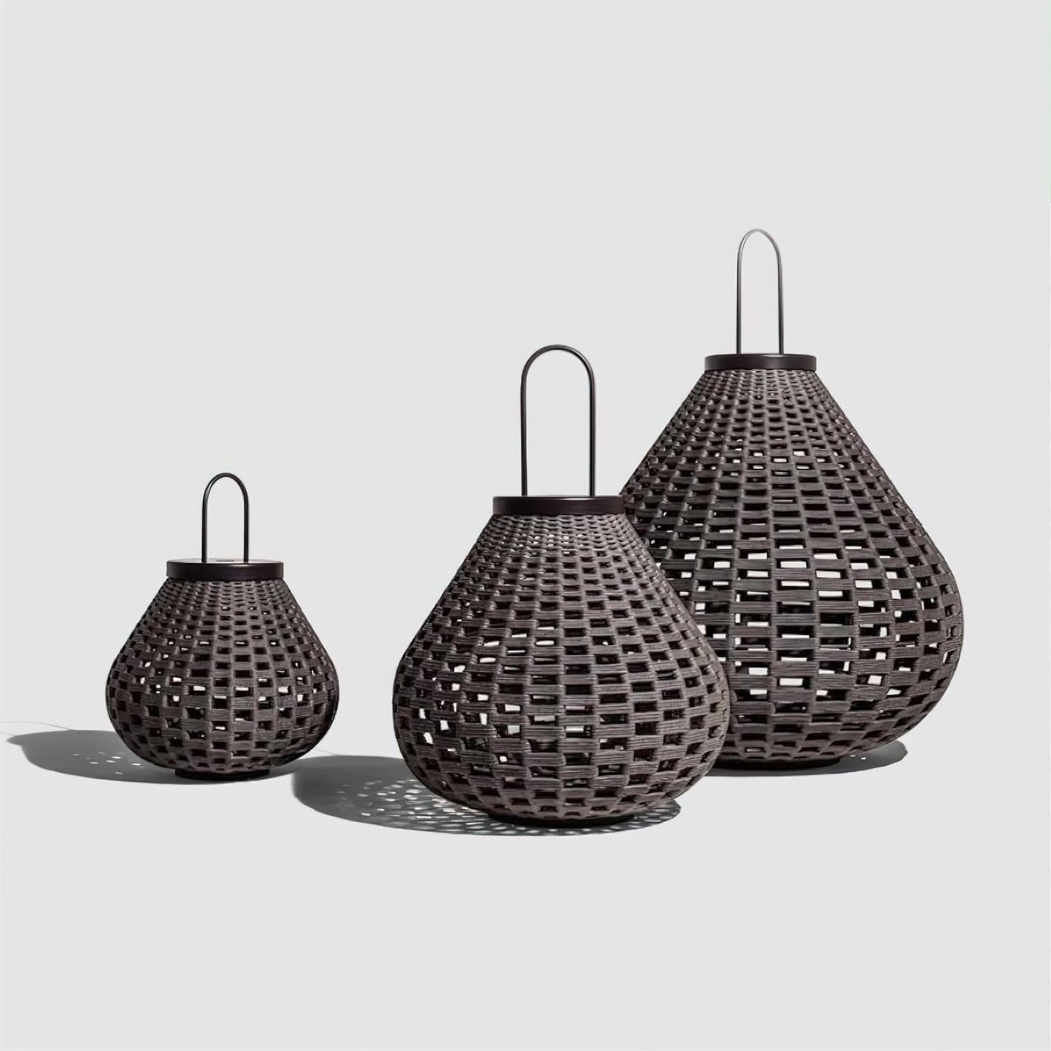 Poltrona Outdoor Lamp Lantern Rattan Teardrop Rustic - Letslighting