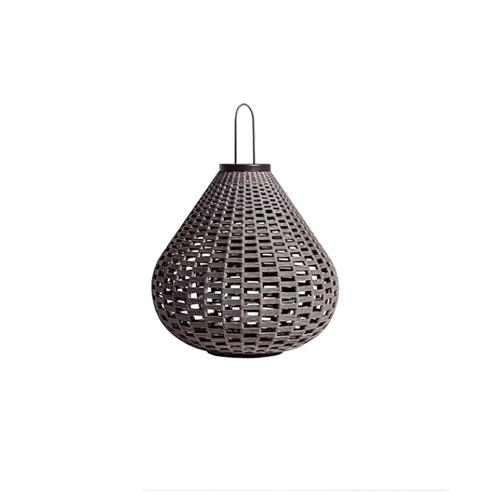 Poltrona Outdoor Lamp Lantern Rattan Teardrop Rustic - Letslighting