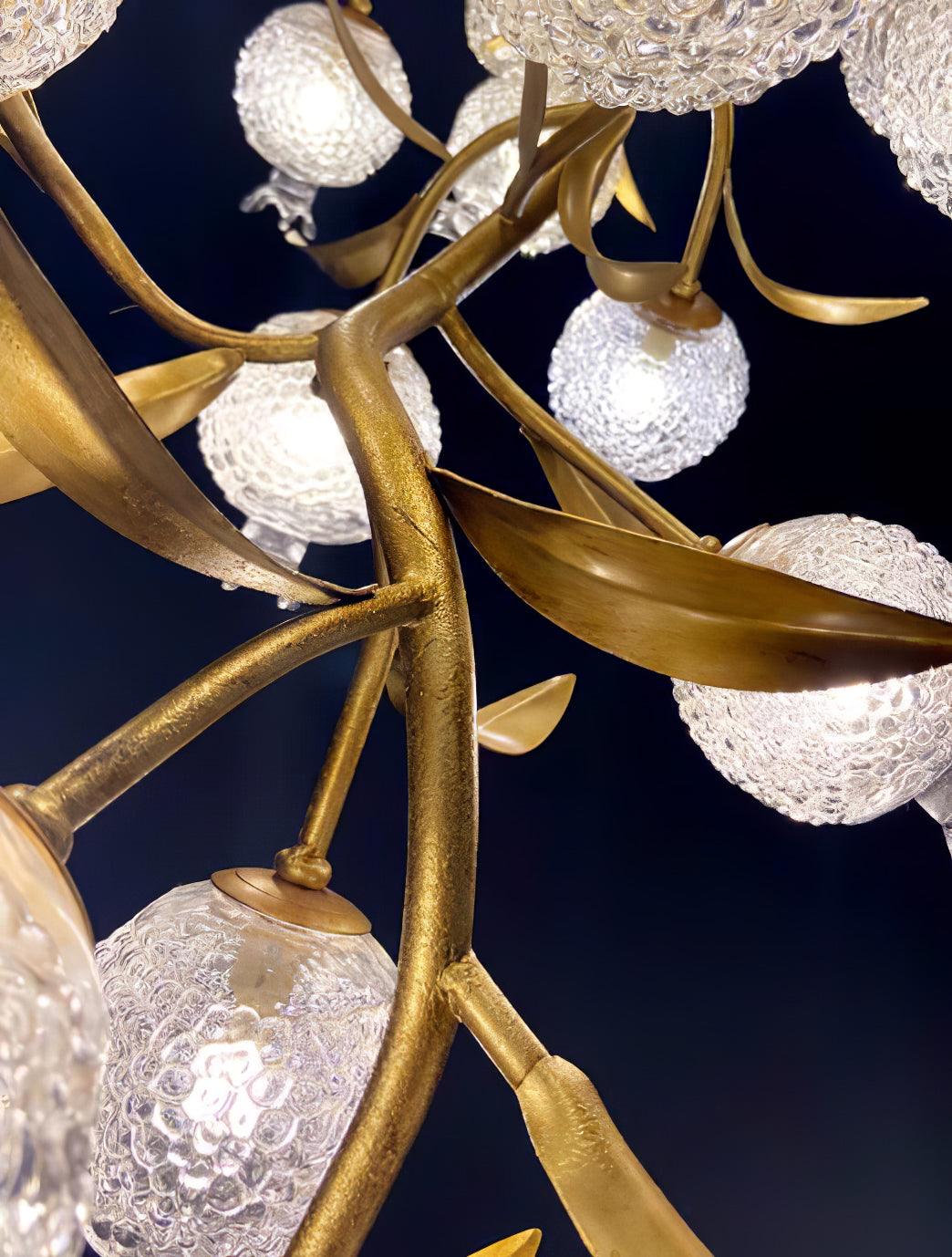 Aursorir Elegance Pomegranate Brass Glass Ceiling Lamp - Letslighting