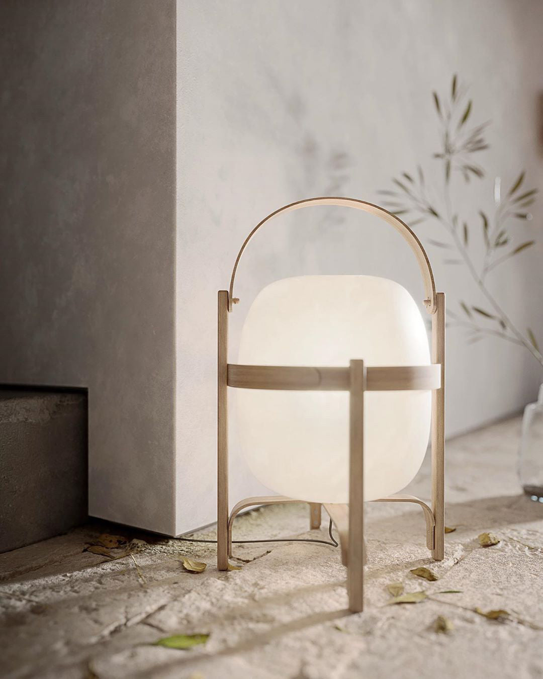 Lethra Wood Glass Table Lamp - Letslighting