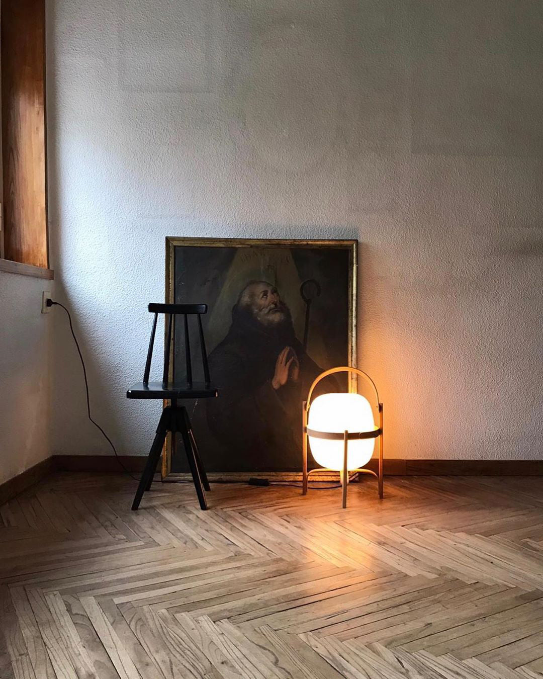 Lethra Wood Glass Table Lamp - Letslighting