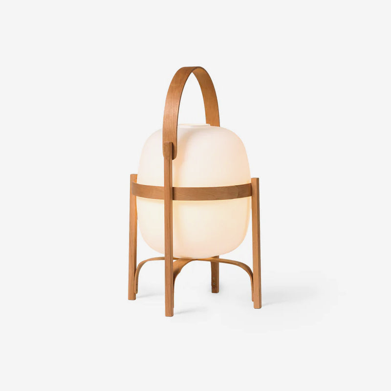 Lethra Wood Glass Table Lamp - Letslighting