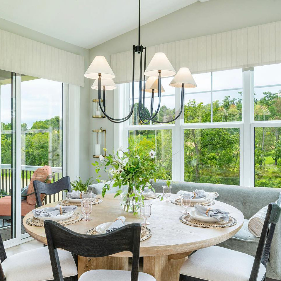 Nycareth Vintage Industrial Fabric Chandelier - Letslighting