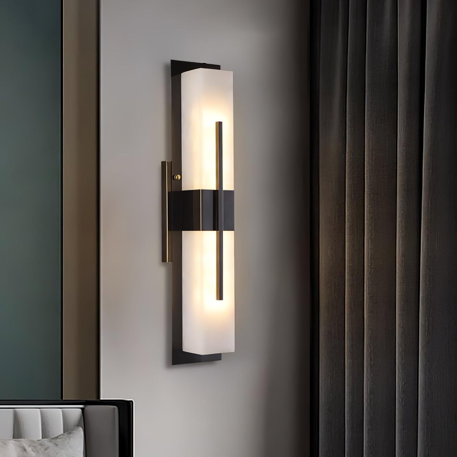 Lylirel Rectangular Alabaster Wall Light