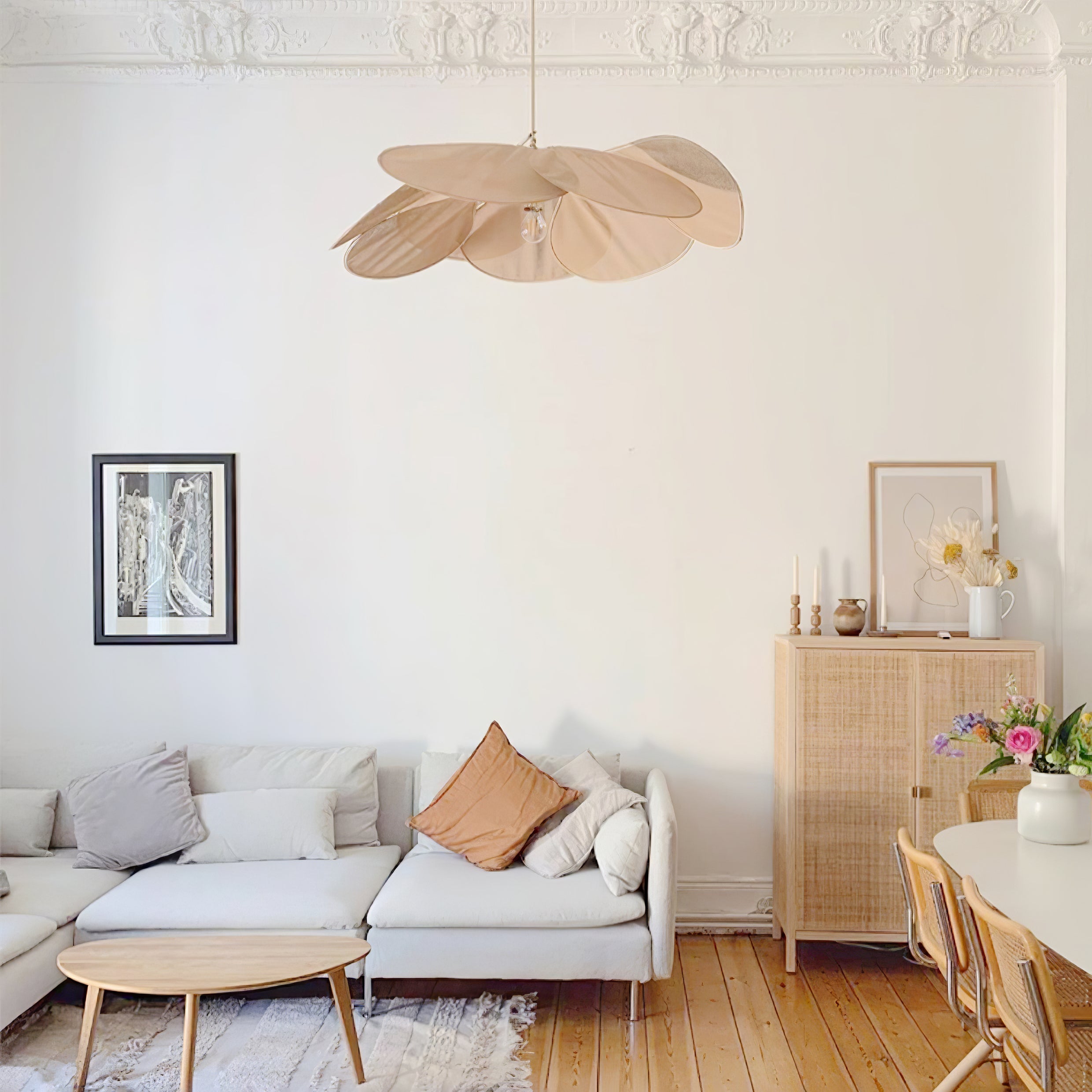 Zerithire Fabric Nature-inspired Pendant Lamp - Letslighting
