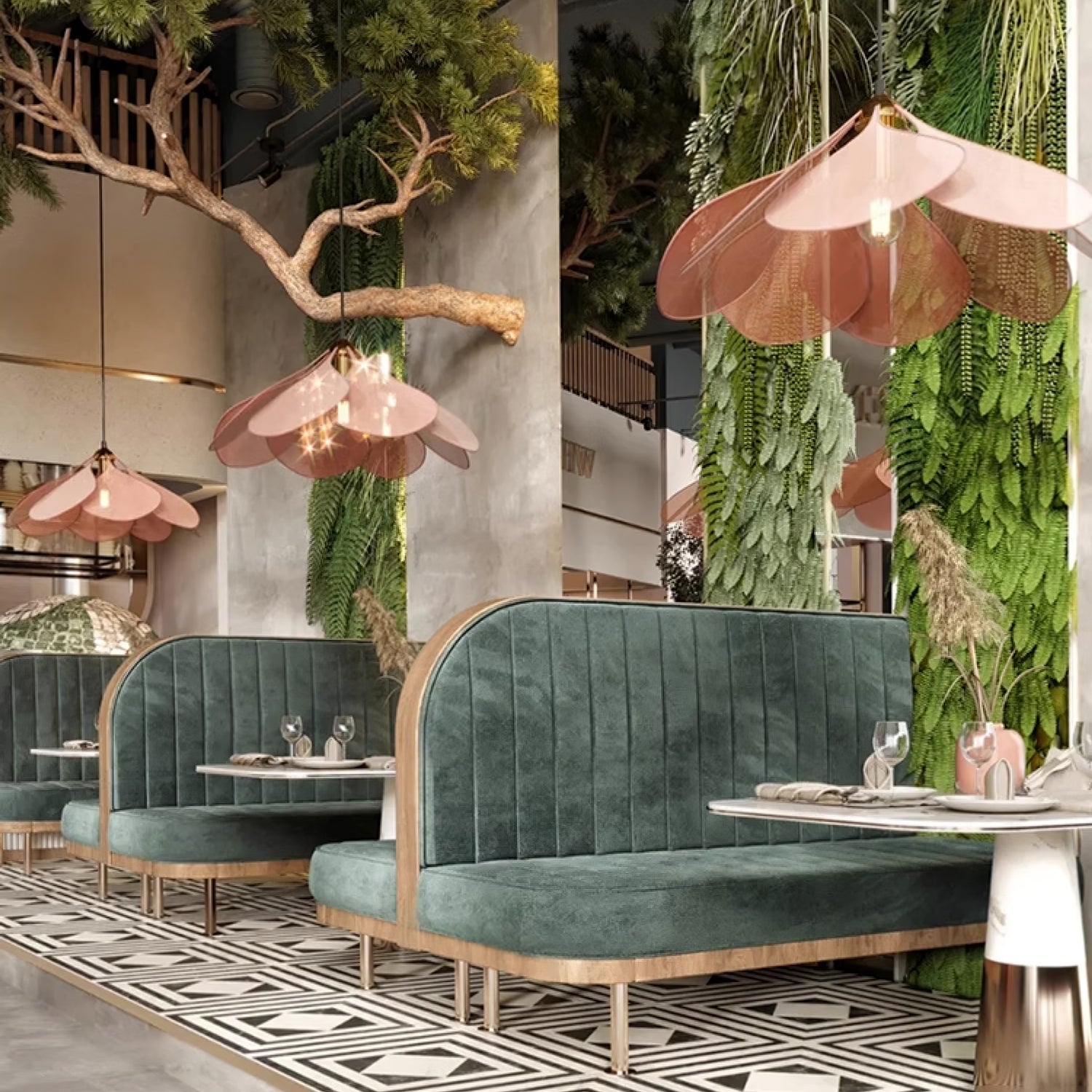 Zerithire Fabric Nature-inspired Pendant Lamp - Letslighting