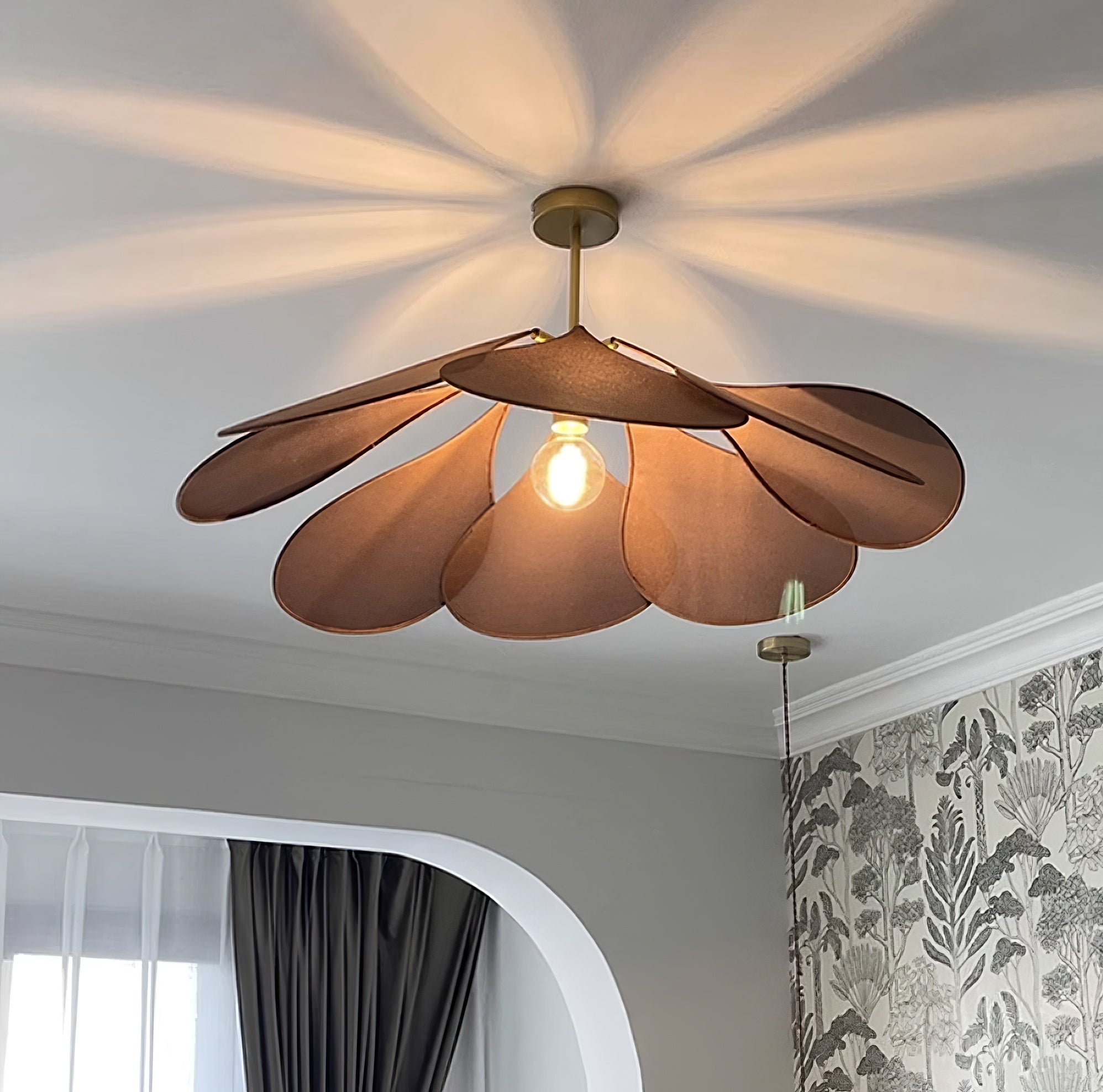 Zerithire Fabric Nature-inspired Pendant Lamp - Letslighting