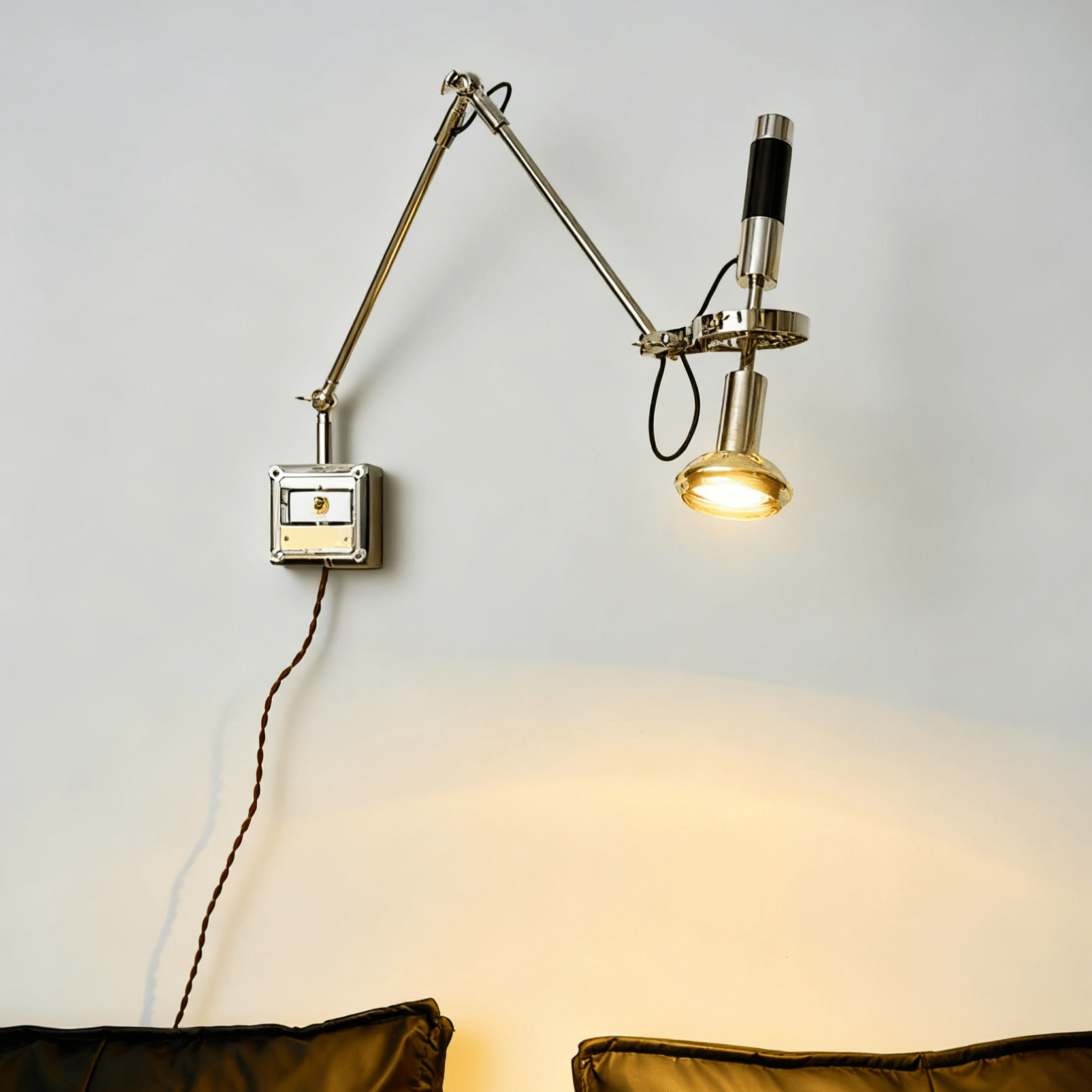 Beam Industrial Metal Wall Lamp