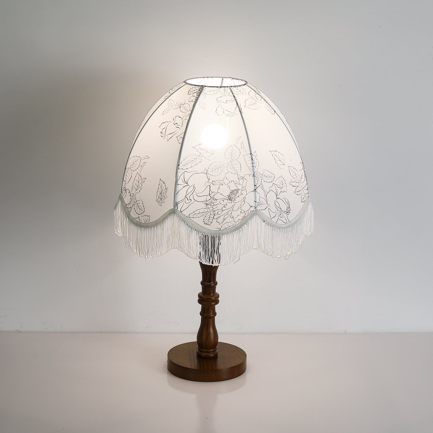 Orlyn Wood Fabric Elegant Table Lamp - Letslighting