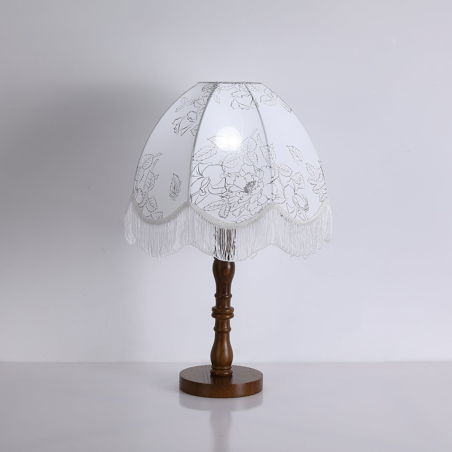Orlyn Wood Fabric Elegant Table Lamp - Letslighting
