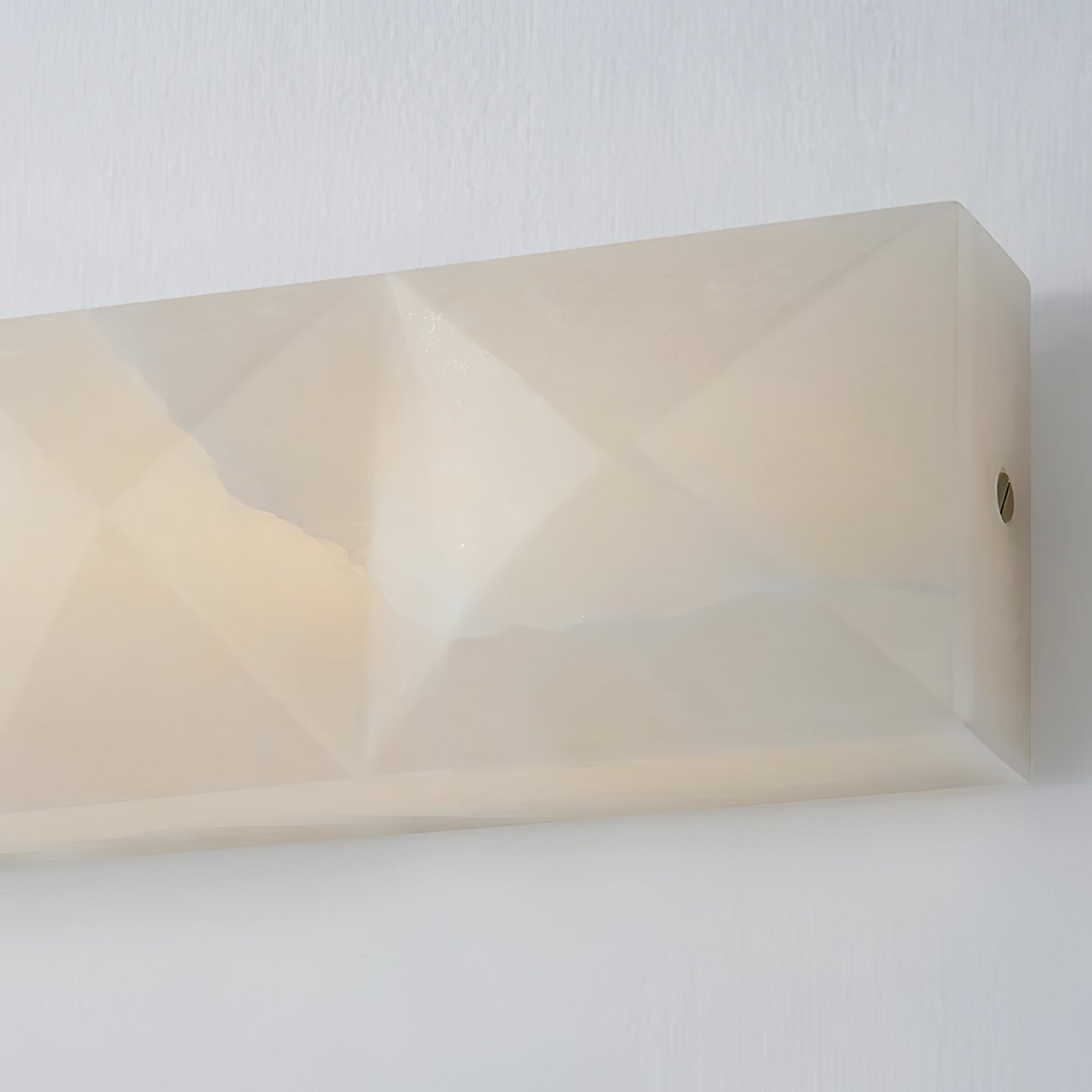 Dione Geometric Alabaster Wall Light