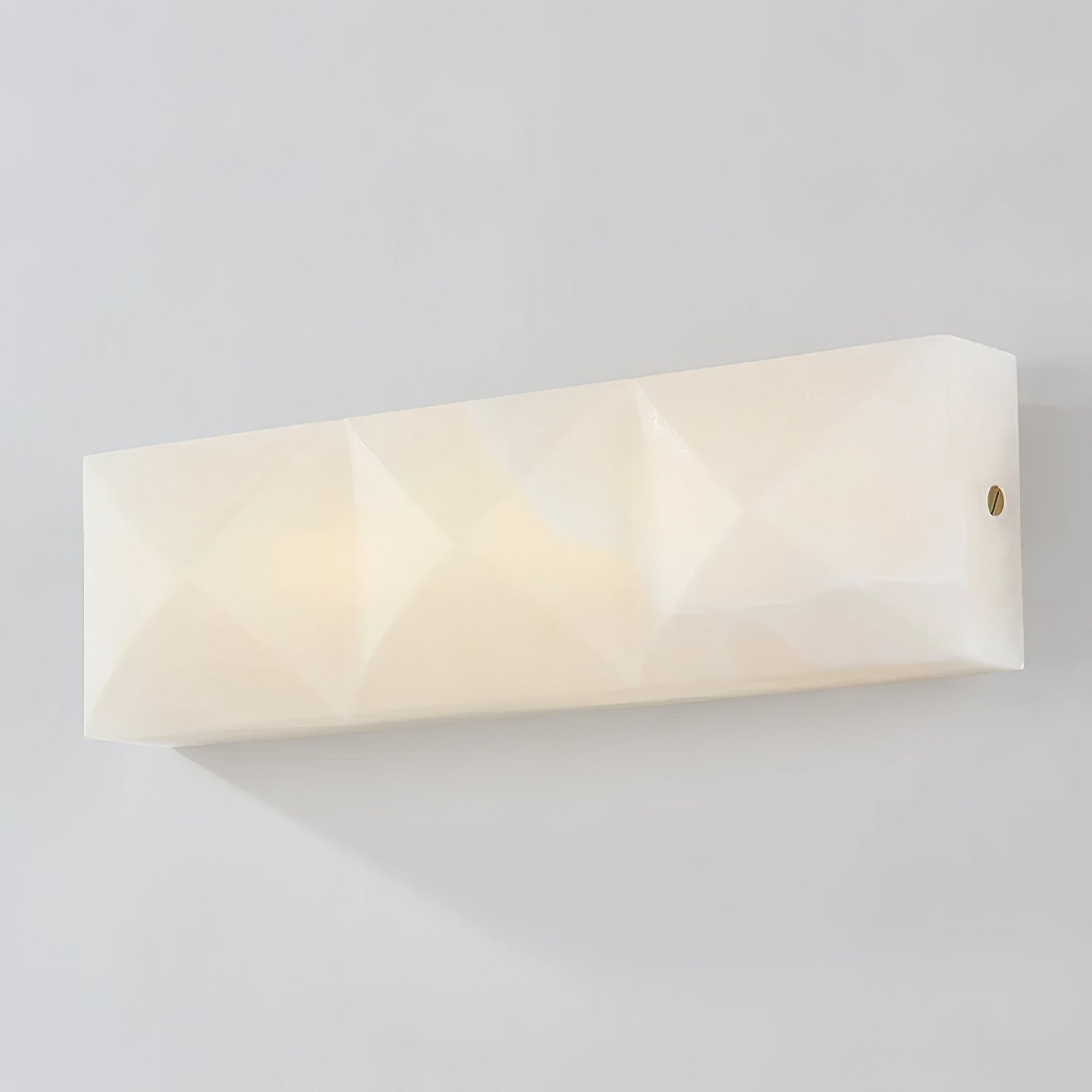 Dione Geometric Alabaster Wall Light