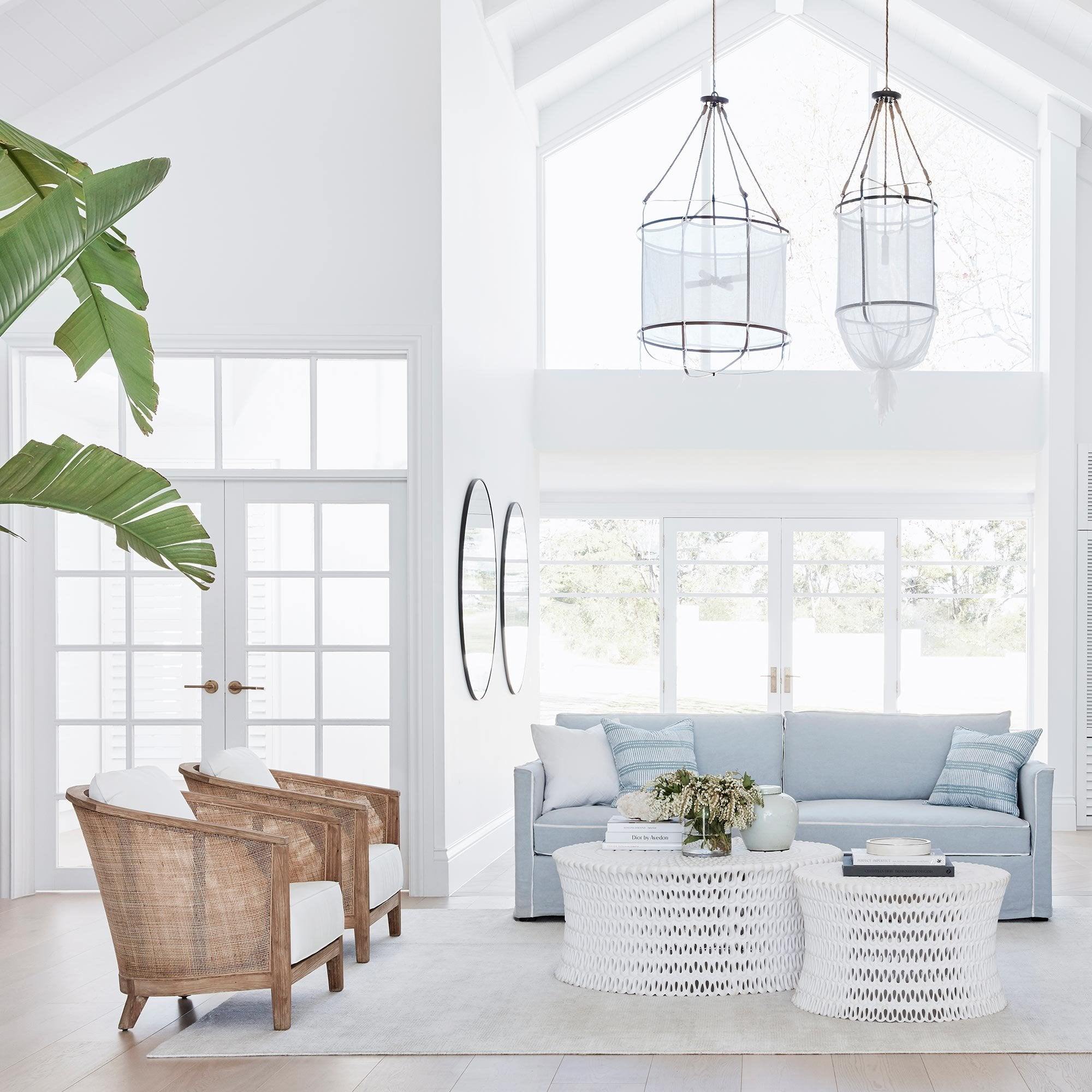 Erina Modern Minimalist Linen Chandelier - Letslighting