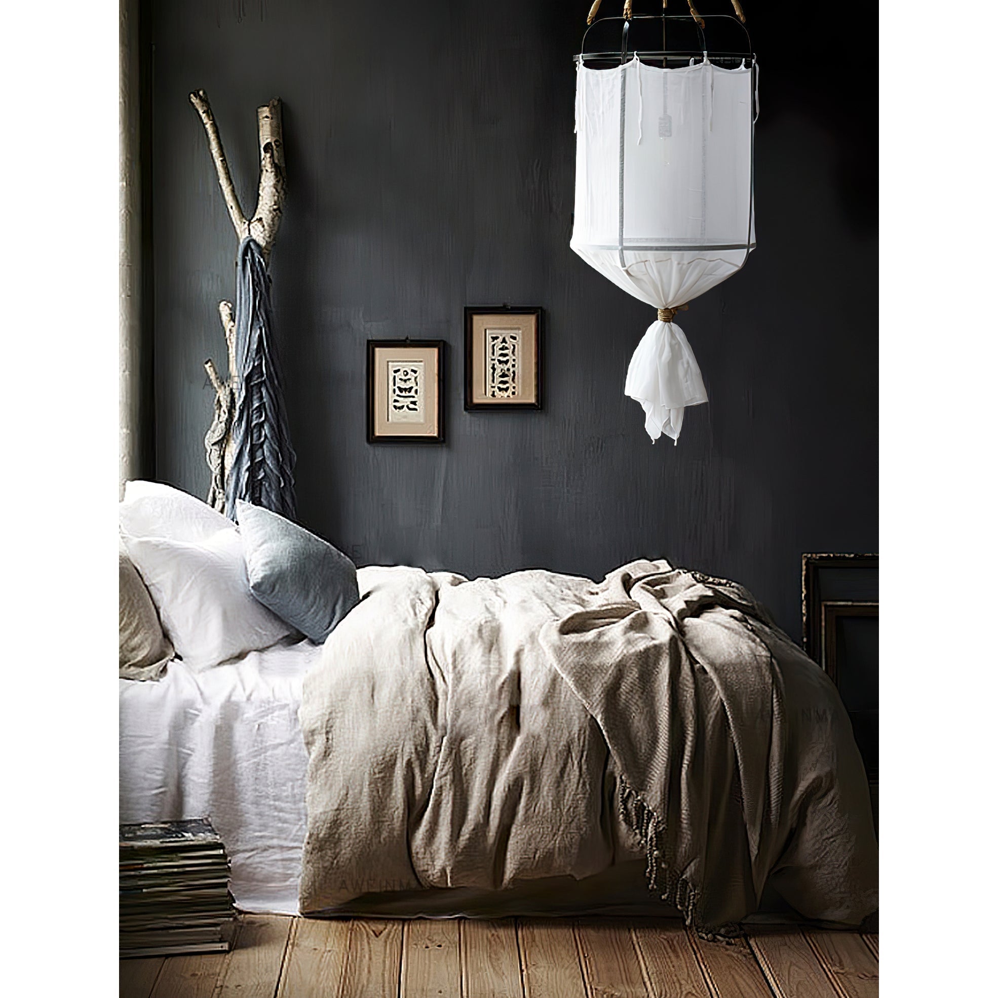 Erina Modern Minimalist Linen Chandelier - Letslighting