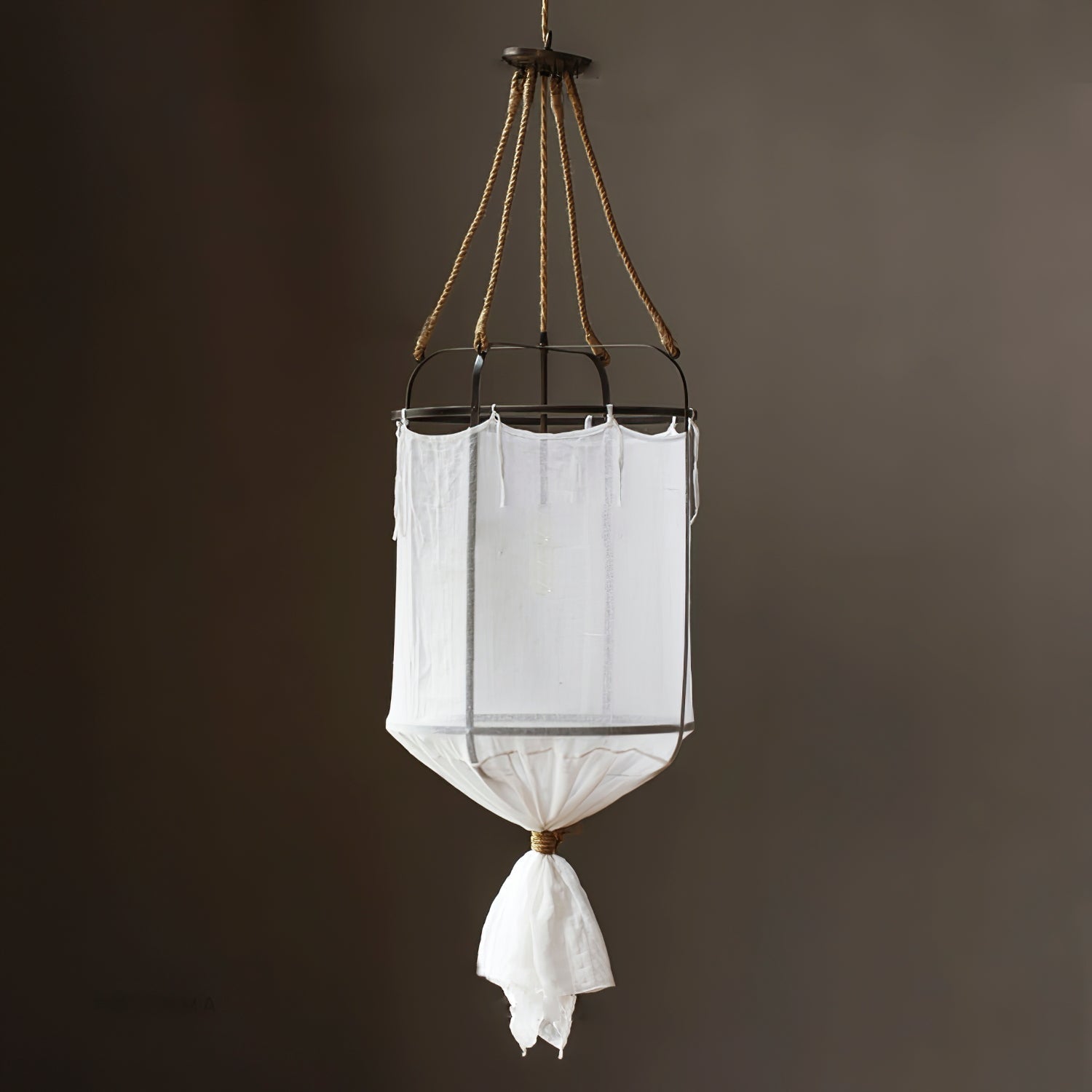 Erina Modern Minimalist Linen Chandelier - Letslighting