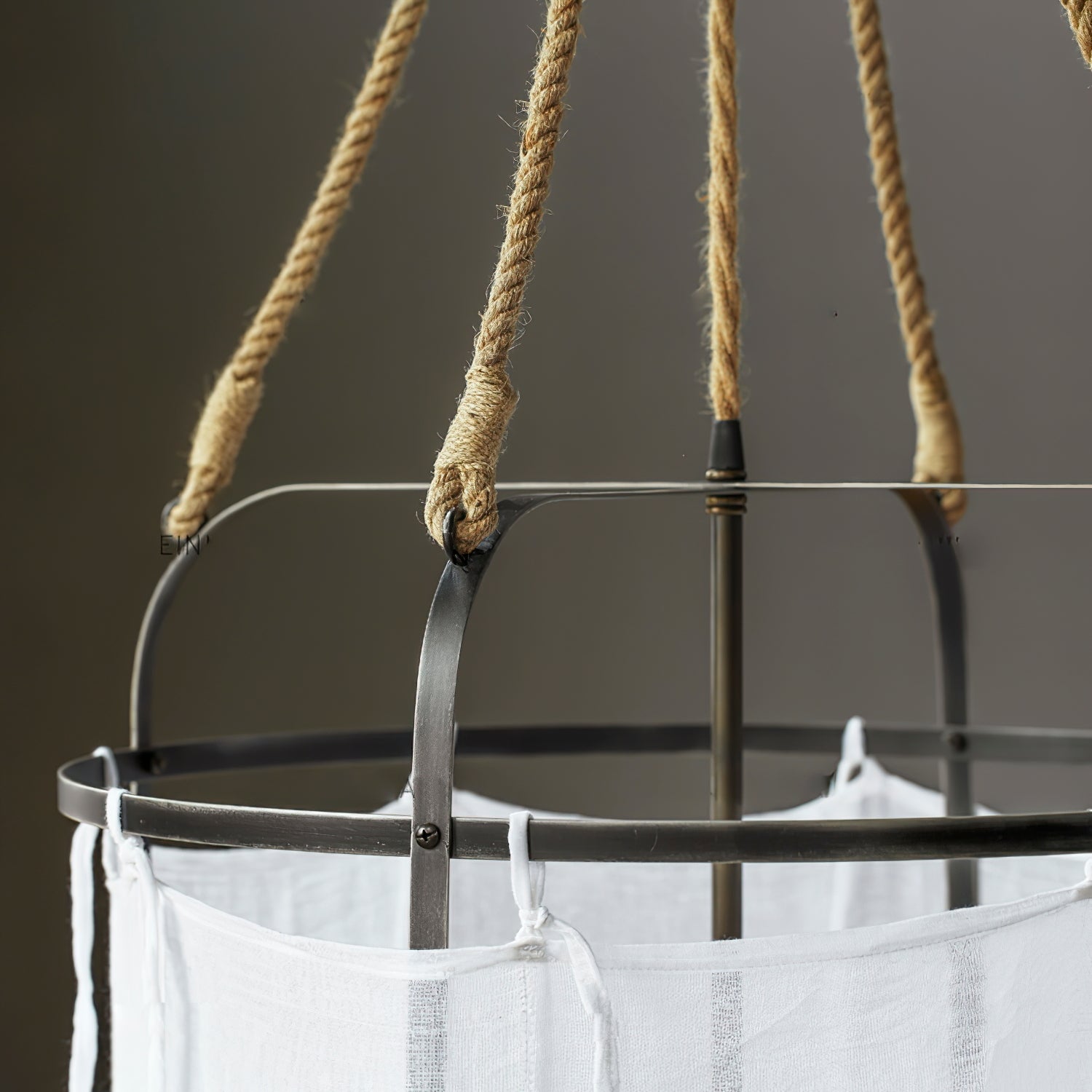 Erina Modern Minimalist Linen Chandelier - Letslighting