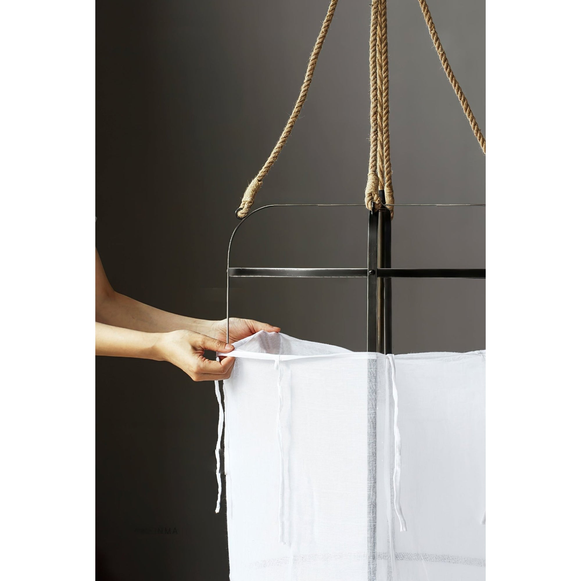 Erina Modern Minimalist Linen Chandelier - Letslighting