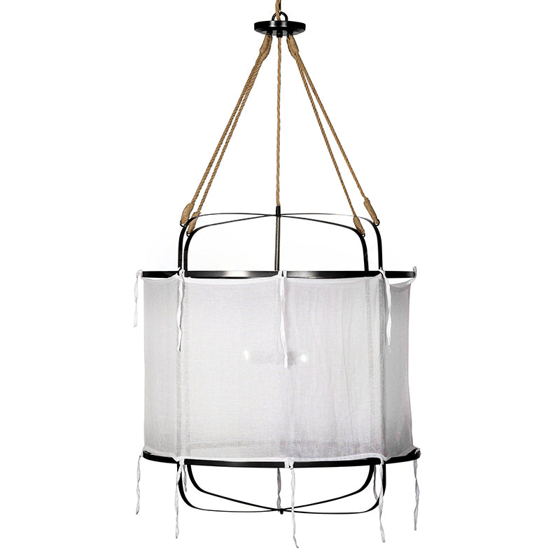 Erina Modern Minimalist Linen Chandelier - Letslighting