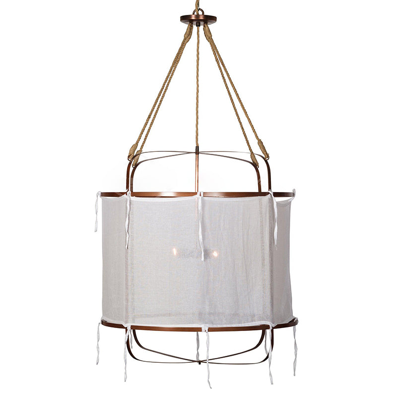 Erina Modern Minimalist Linen Chandelier - Letslighting
