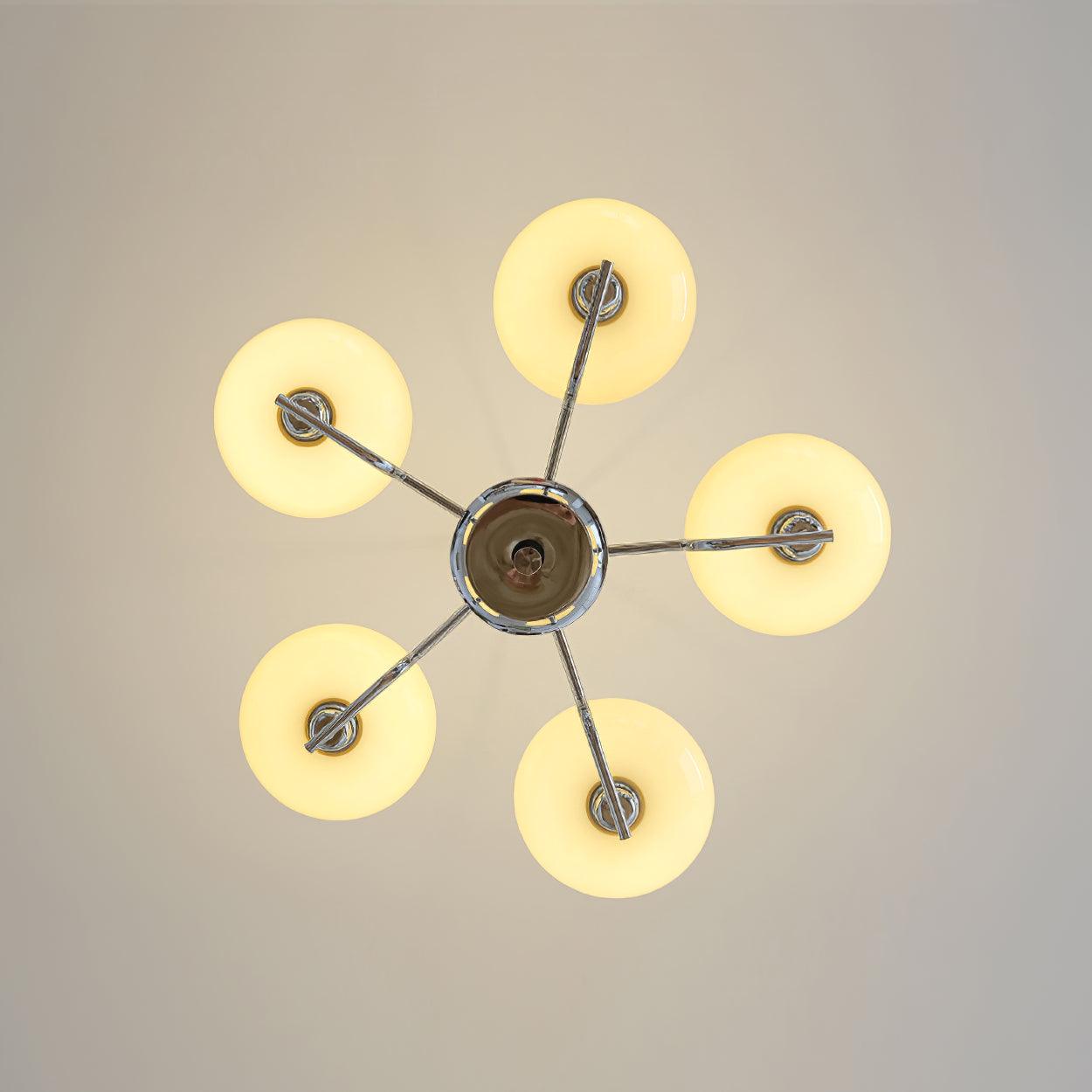Valentina Chandeliers Glass Midcentury