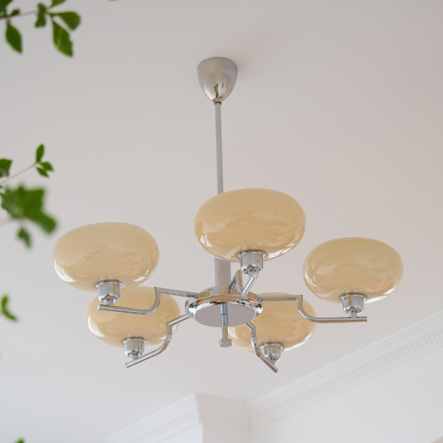 Valentina Chandeliers Glass Midcentury