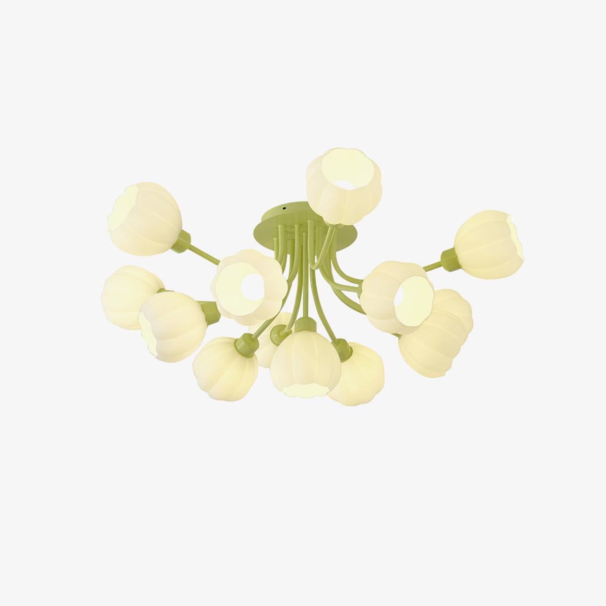 Zenorarae Elegance Matcha Glass Ceiling Lamp - Letslighting