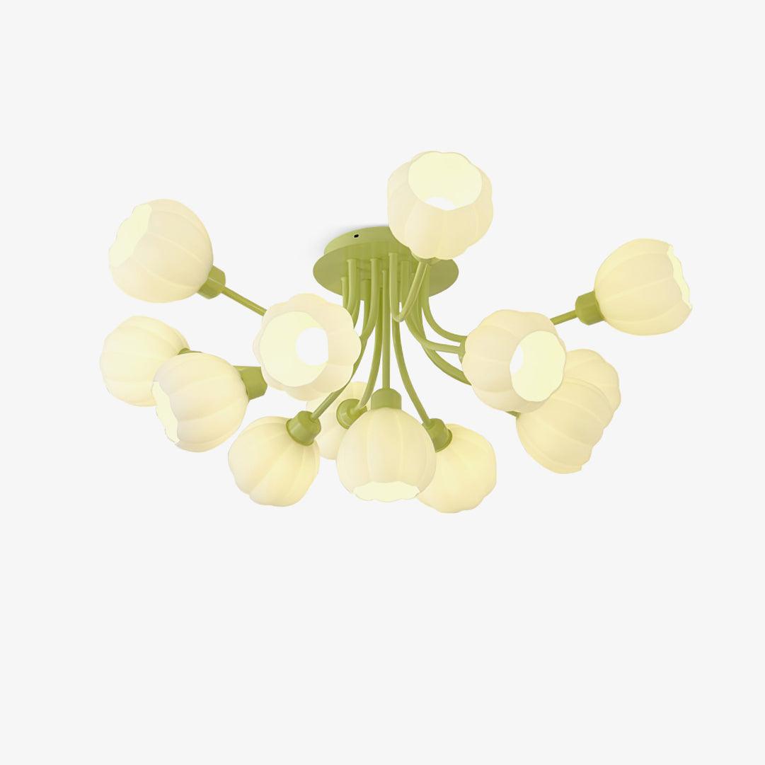 Zenorarae Elegance Matcha Glass Ceiling Lamp - Letslighting